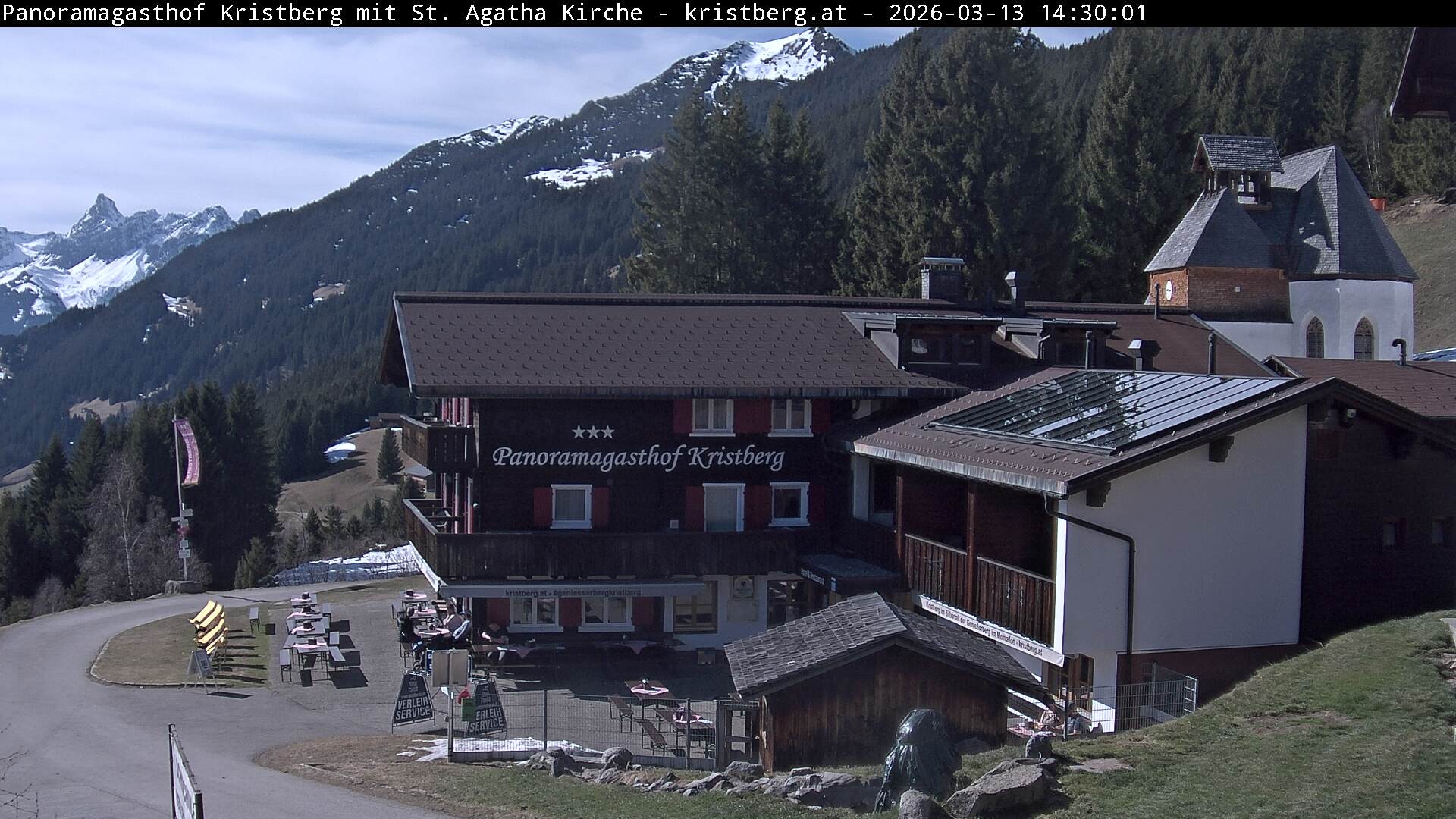 Archiv Foto Webcam Panoramagasthof Kristberg (Silbertal)