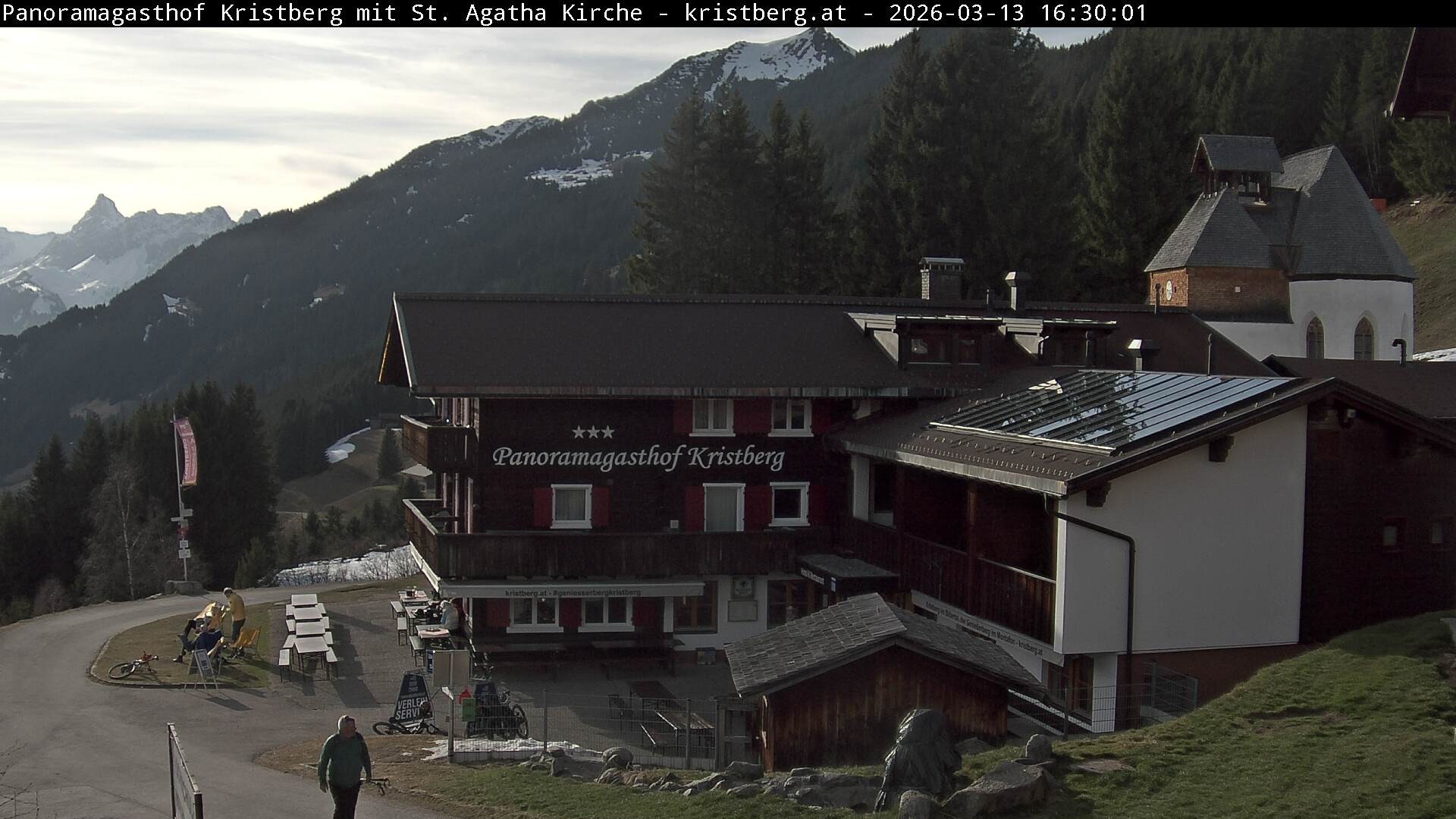 Archiv Foto Webcam Panoramagasthof Kristberg (Silbertal)