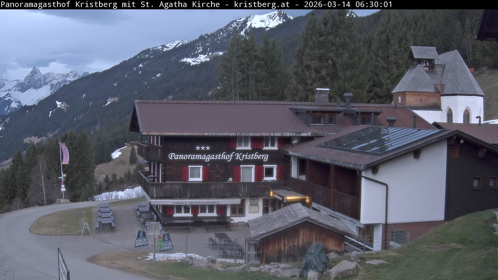 Archiv Foto Webcam Panoramagasthof Kristberg (Silbertal)