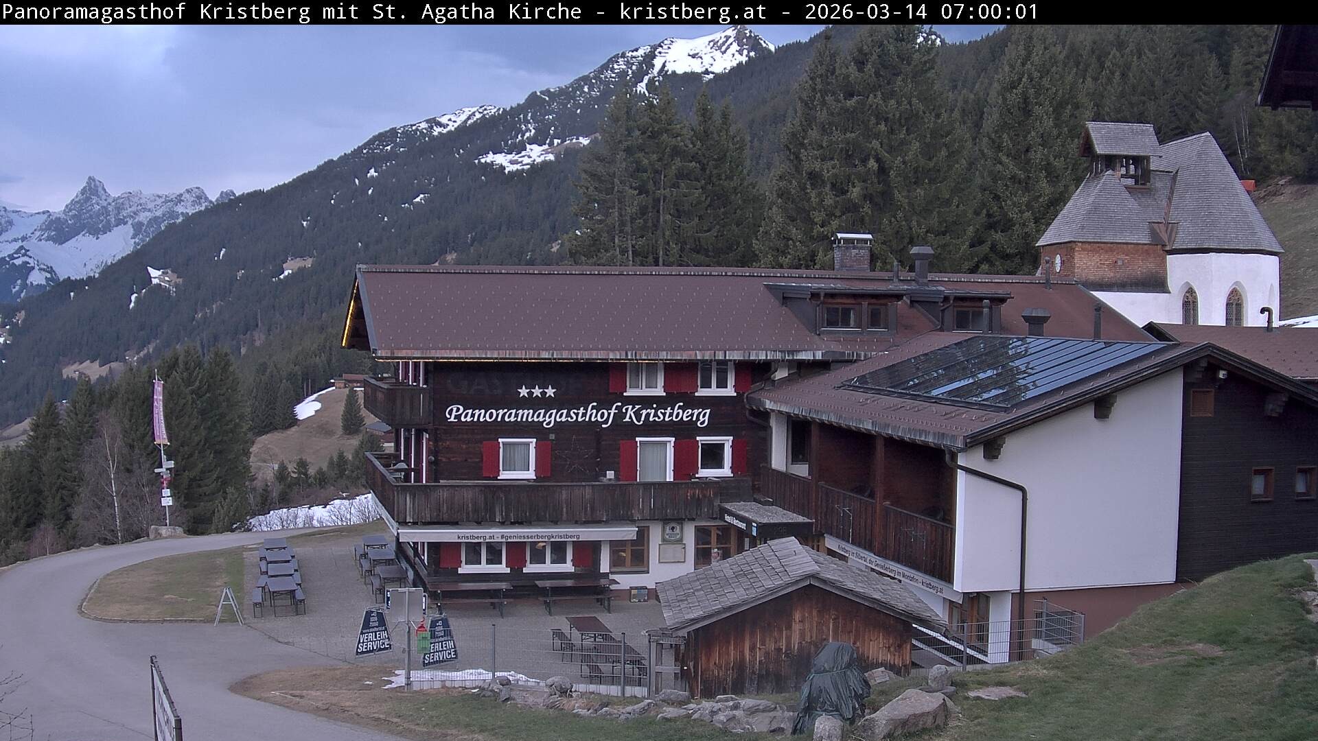 Archiv Foto Webcam Panoramagasthof Kristberg (Silbertal)