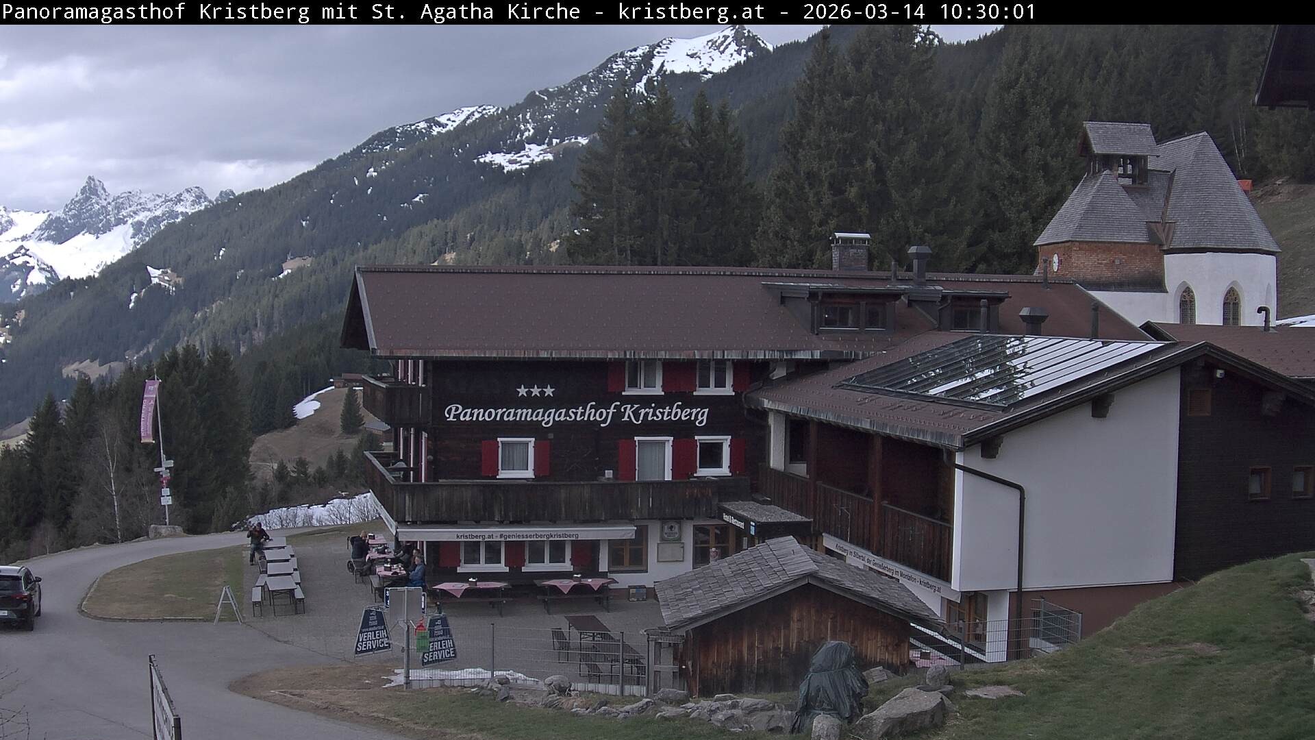 Archiv Foto Webcam Panoramagasthof Kristberg (Silbertal)