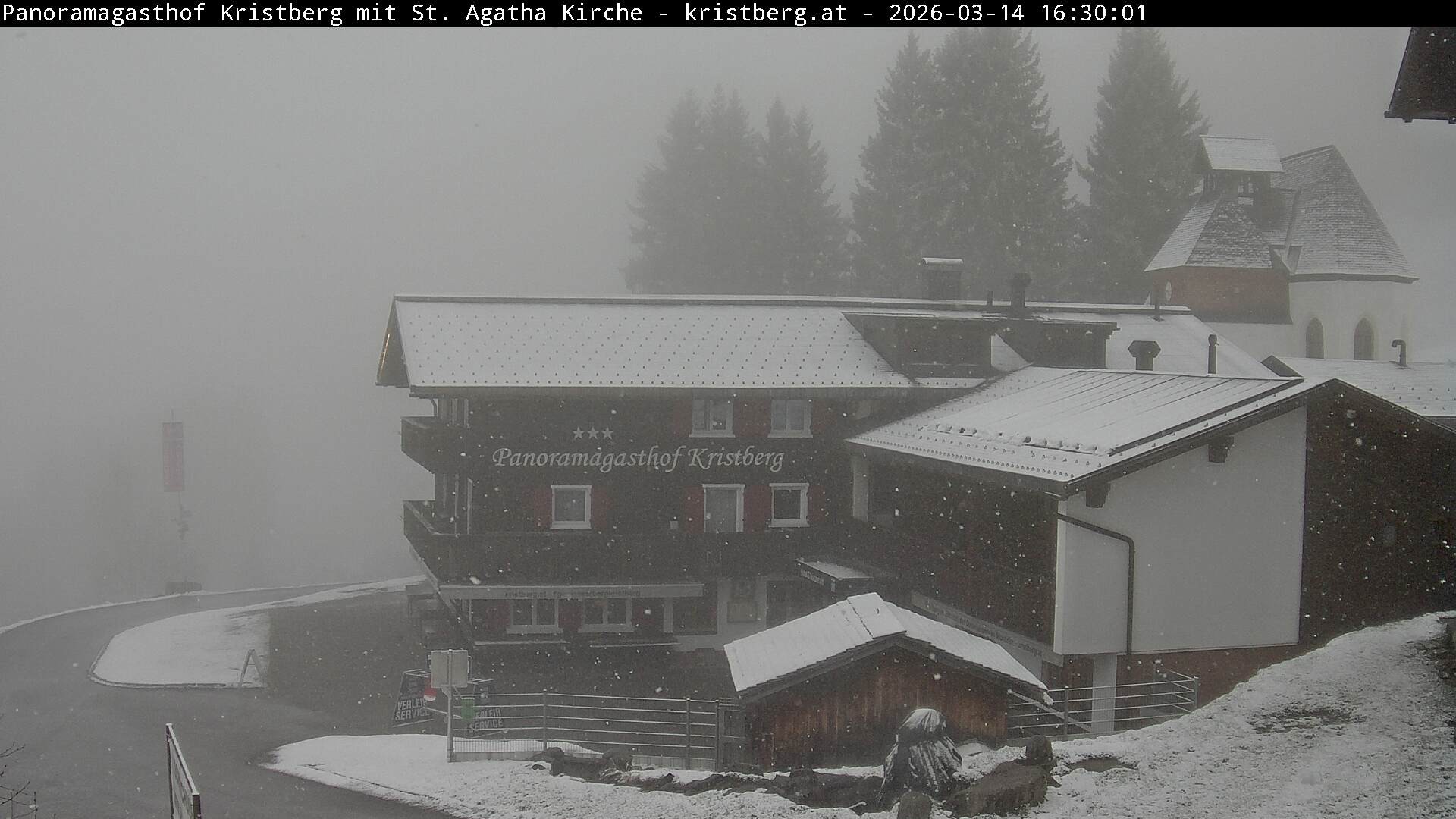 Archiv Foto Webcam Panoramagasthof Kristberg (Silbertal)