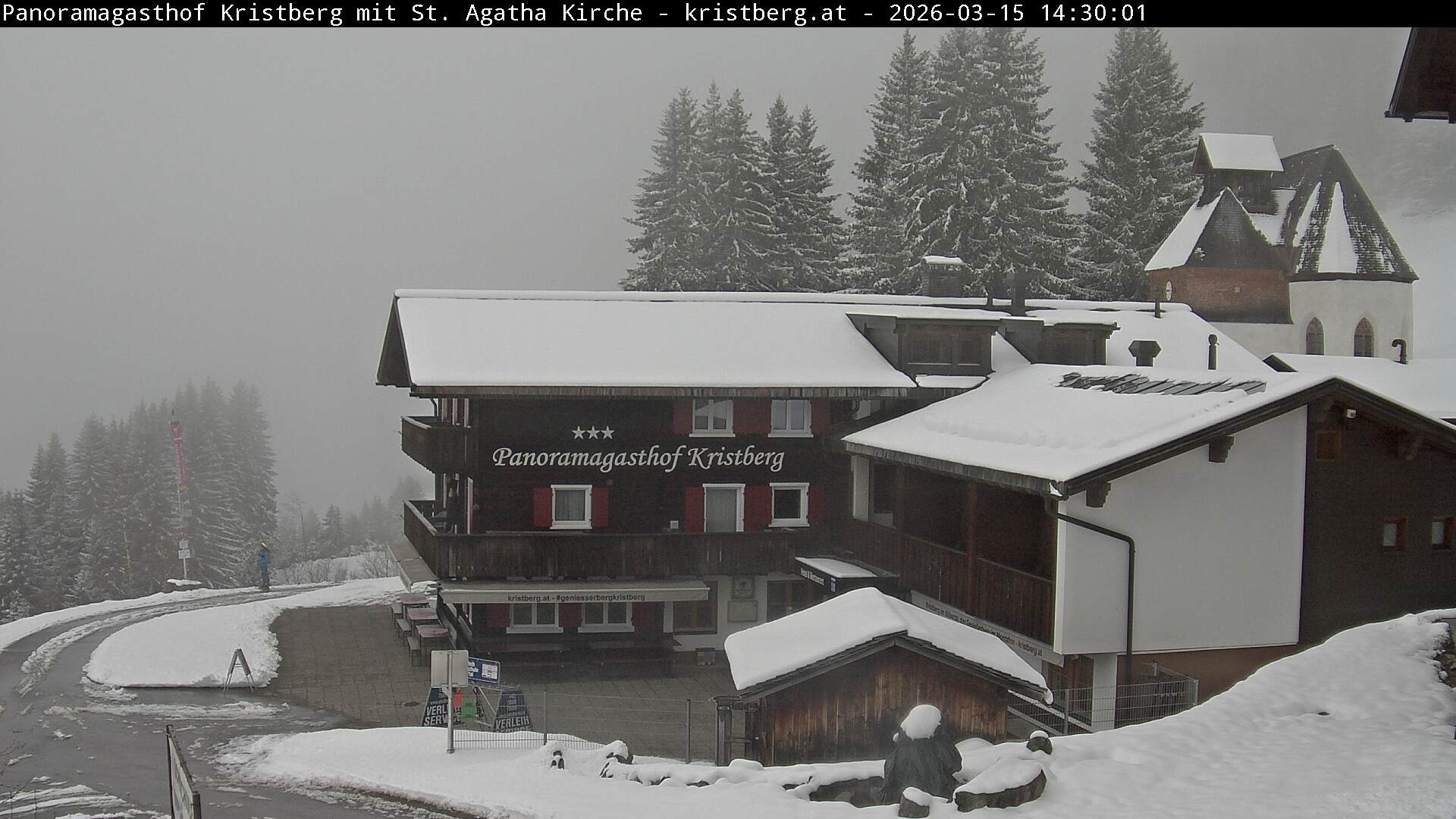 Archiv Foto Webcam Panoramagasthof Kristberg (Silbertal)