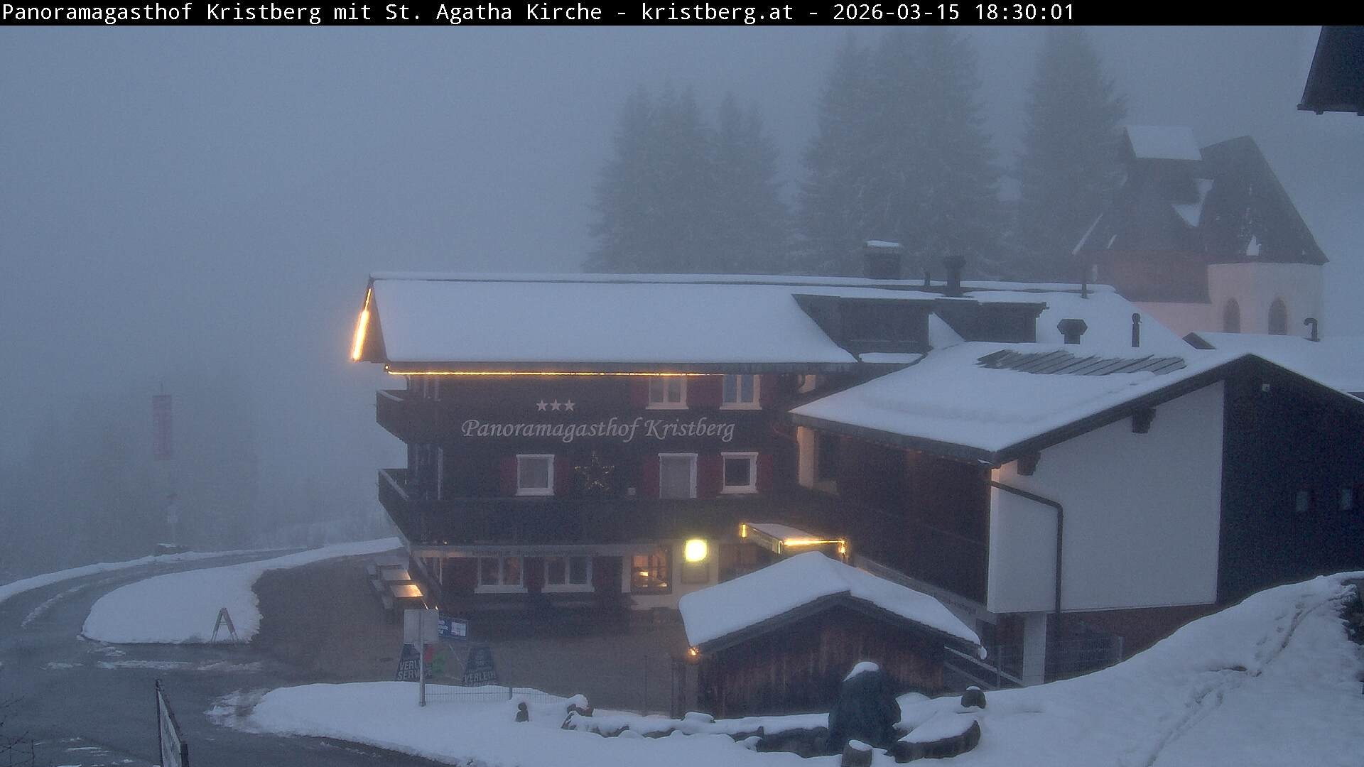 Archiv Foto Webcam Panoramagasthof Kristberg (Silbertal)