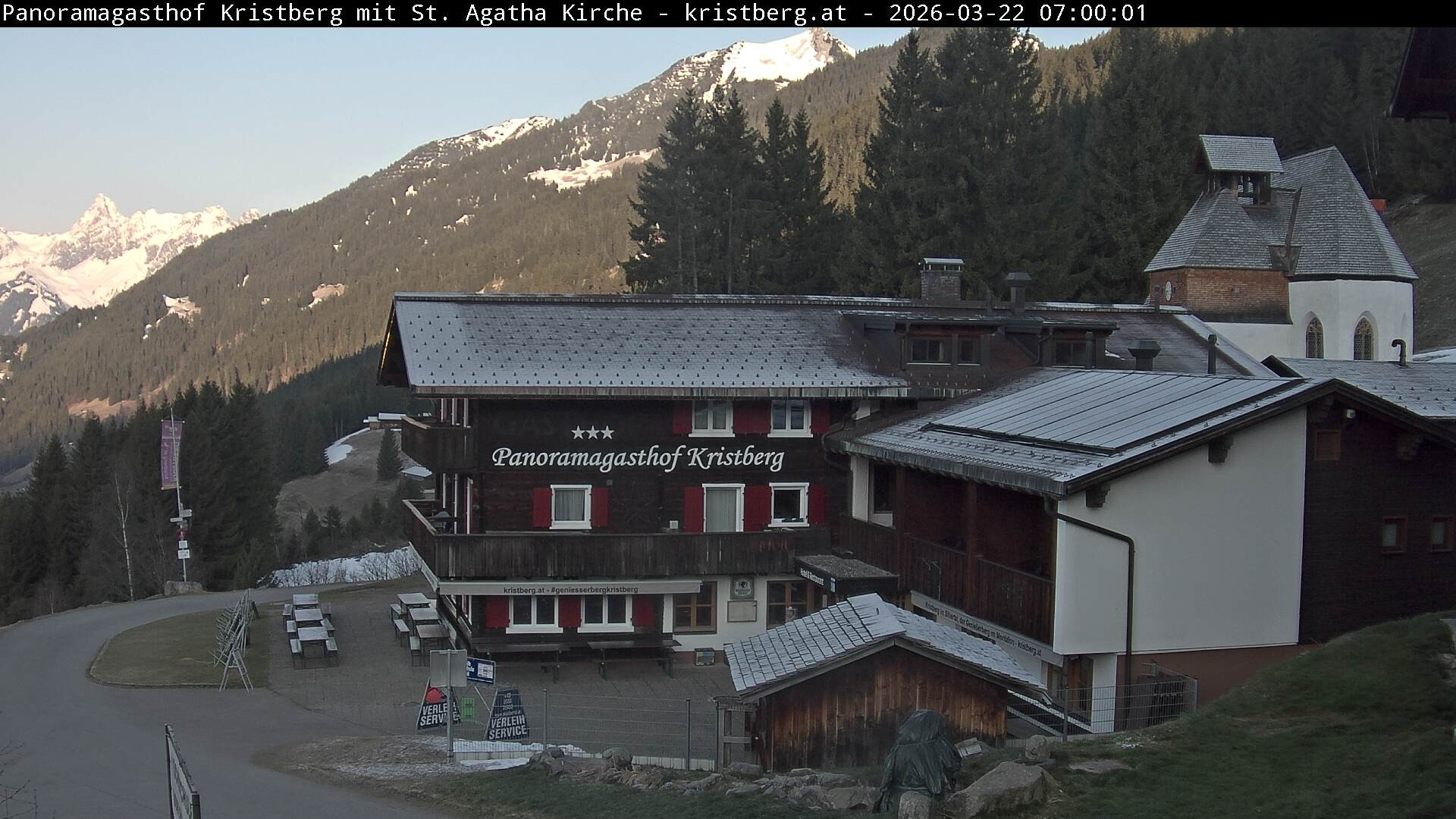 Archiv Foto Webcam Panoramagasthof Kristberg (Silbertal)