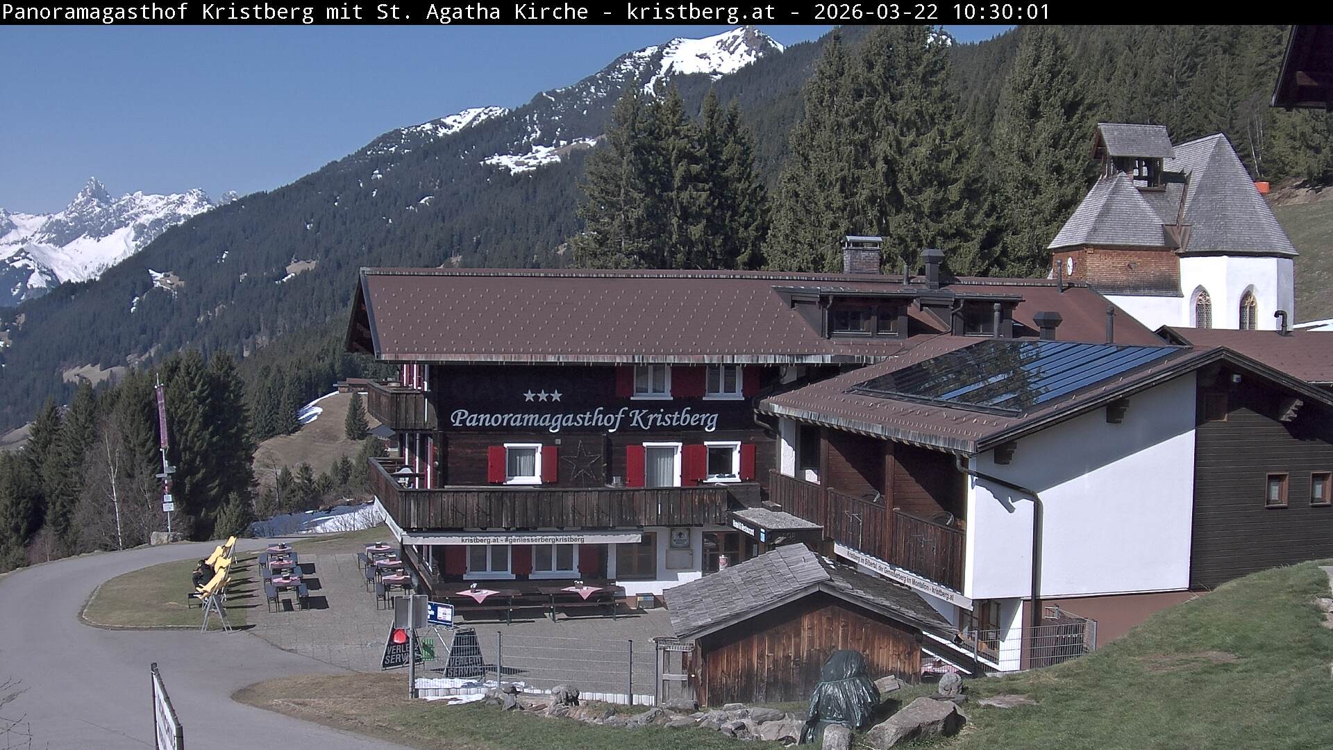 Archiv Foto Webcam Panoramagasthof Kristberg (Silbertal)