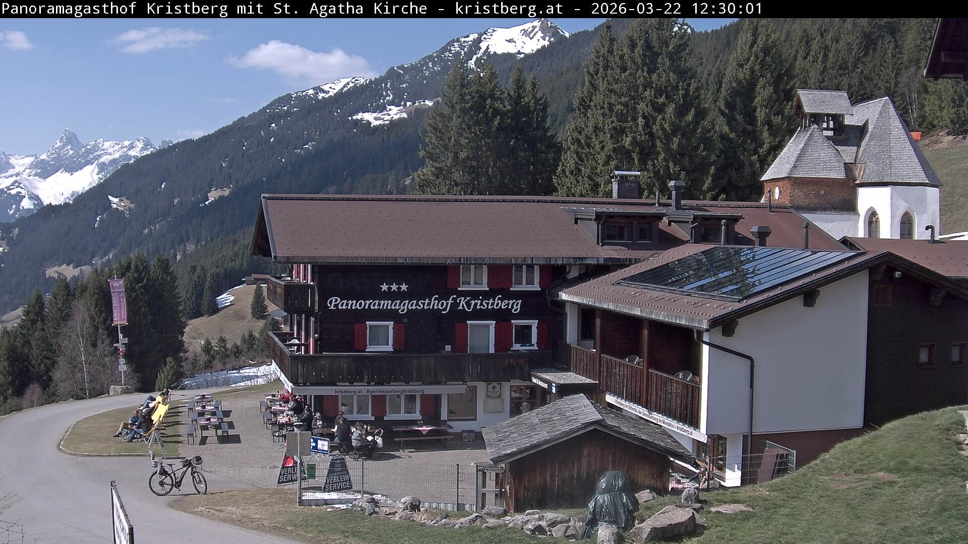 Archiv Foto Webcam Panoramagasthof Kristberg (Silbertal)