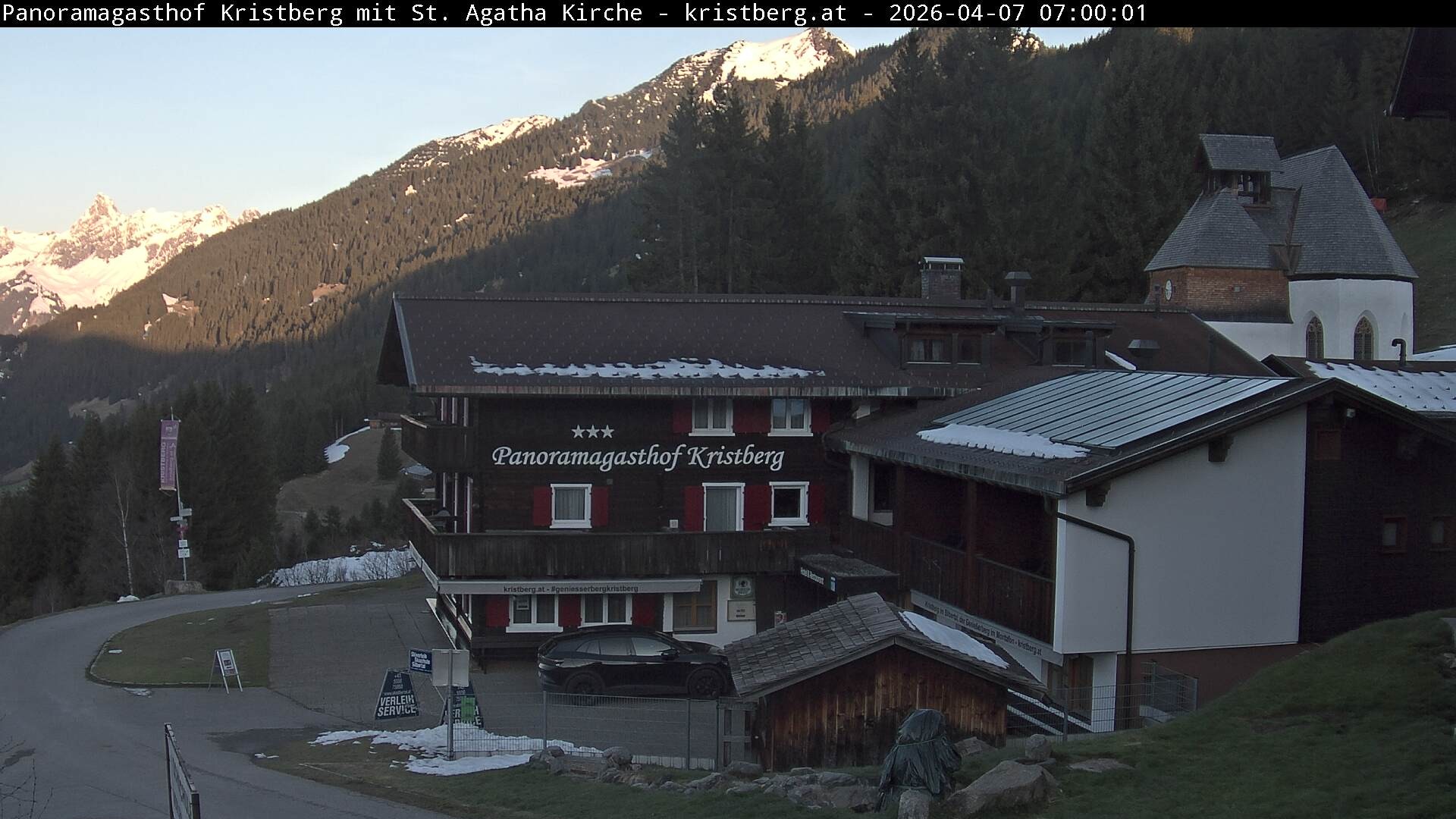 Archiv Foto Webcam Panoramagasthof Kristberg (Silbertal)