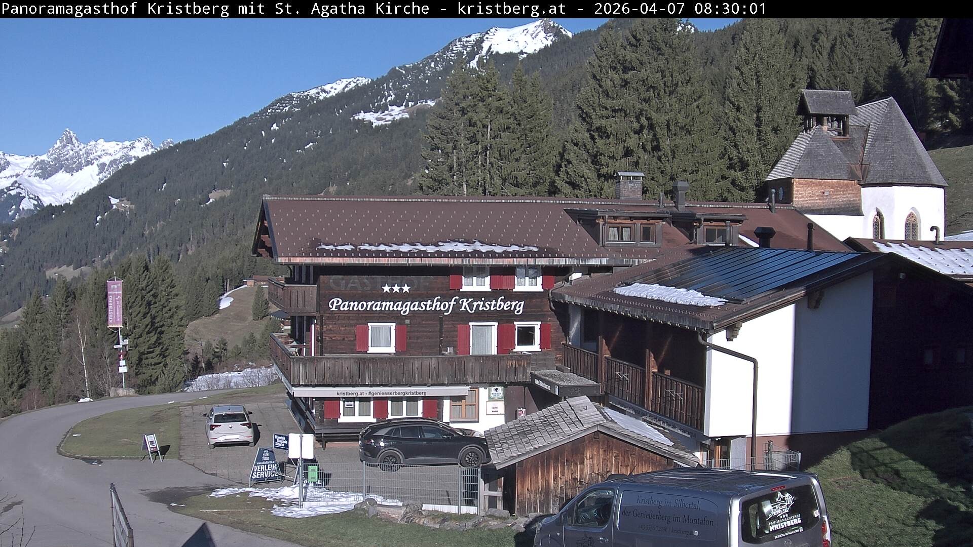 Archiv Foto Webcam Panoramagasthof Kristberg (Silbertal)