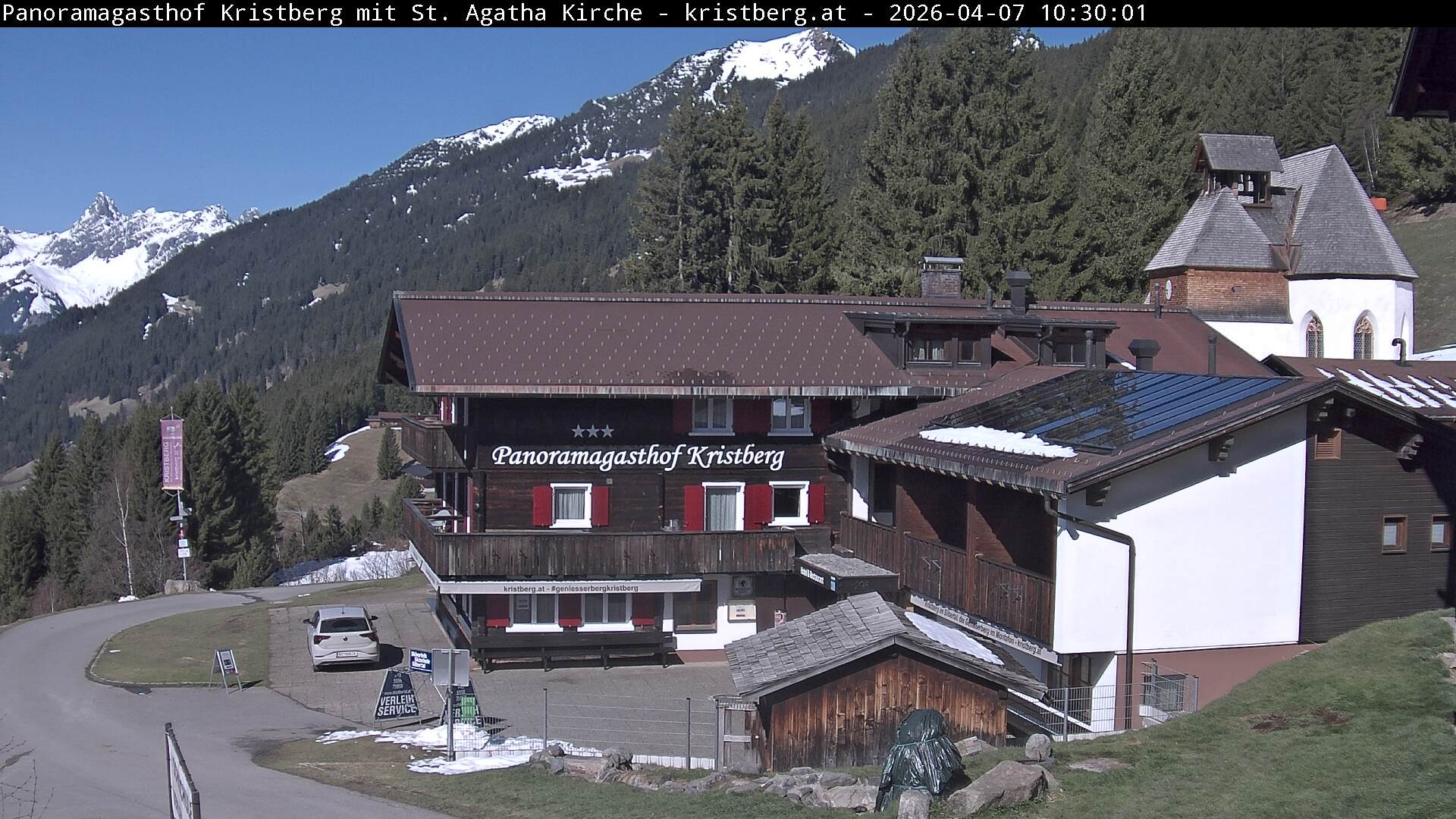 Archiv Foto Webcam Panoramagasthof Kristberg (Silbertal)