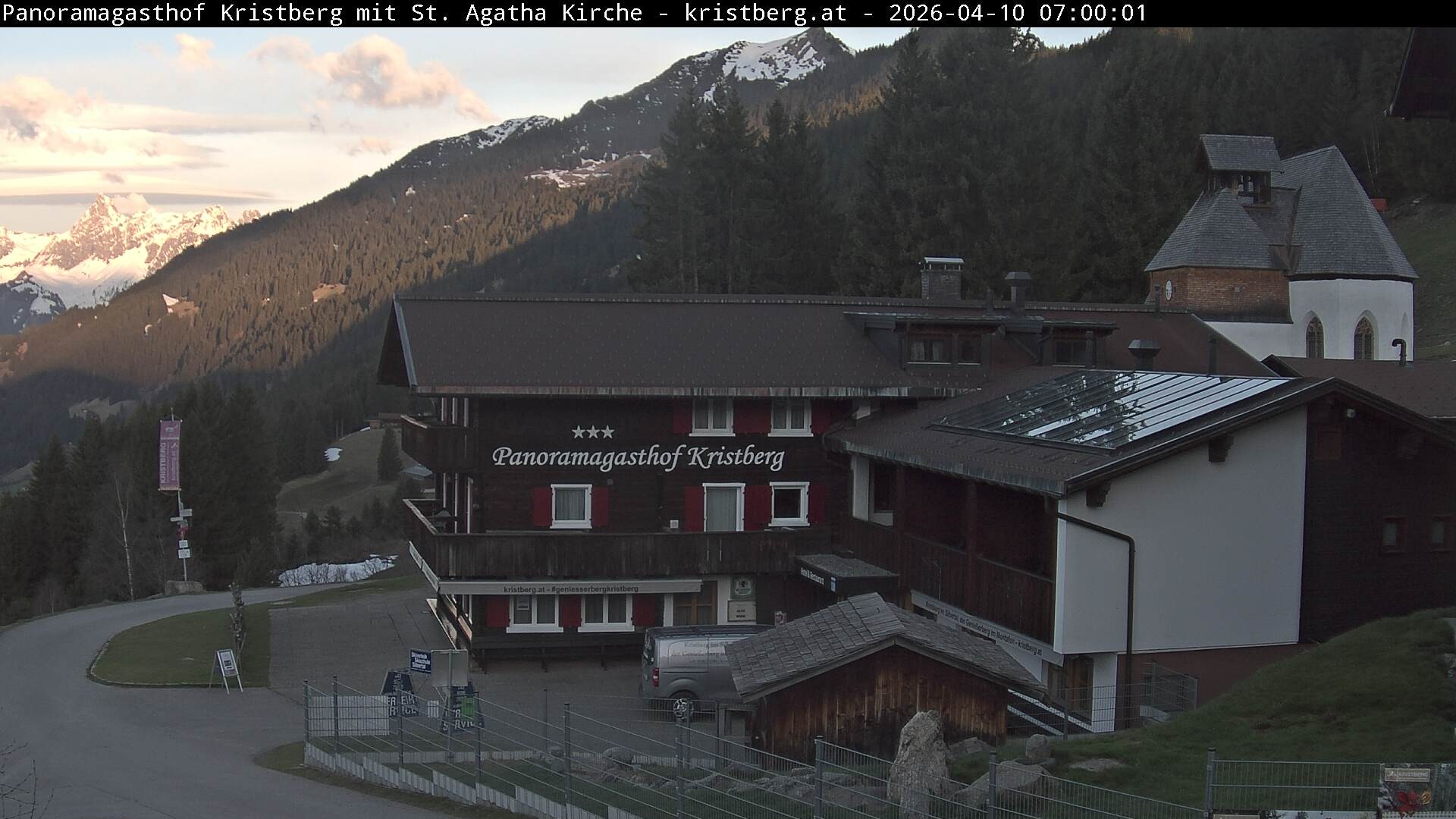 Archiv Foto Webcam Panoramagasthof Kristberg (Silbertal)