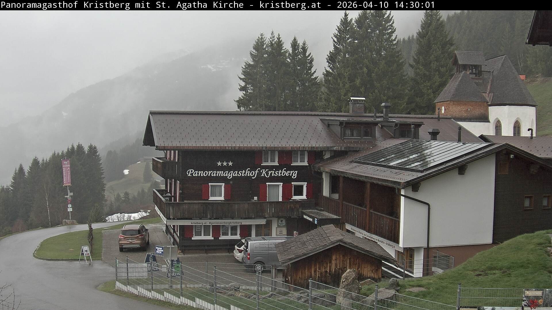 Archiv Foto Webcam Panoramagasthof Kristberg (Silbertal)