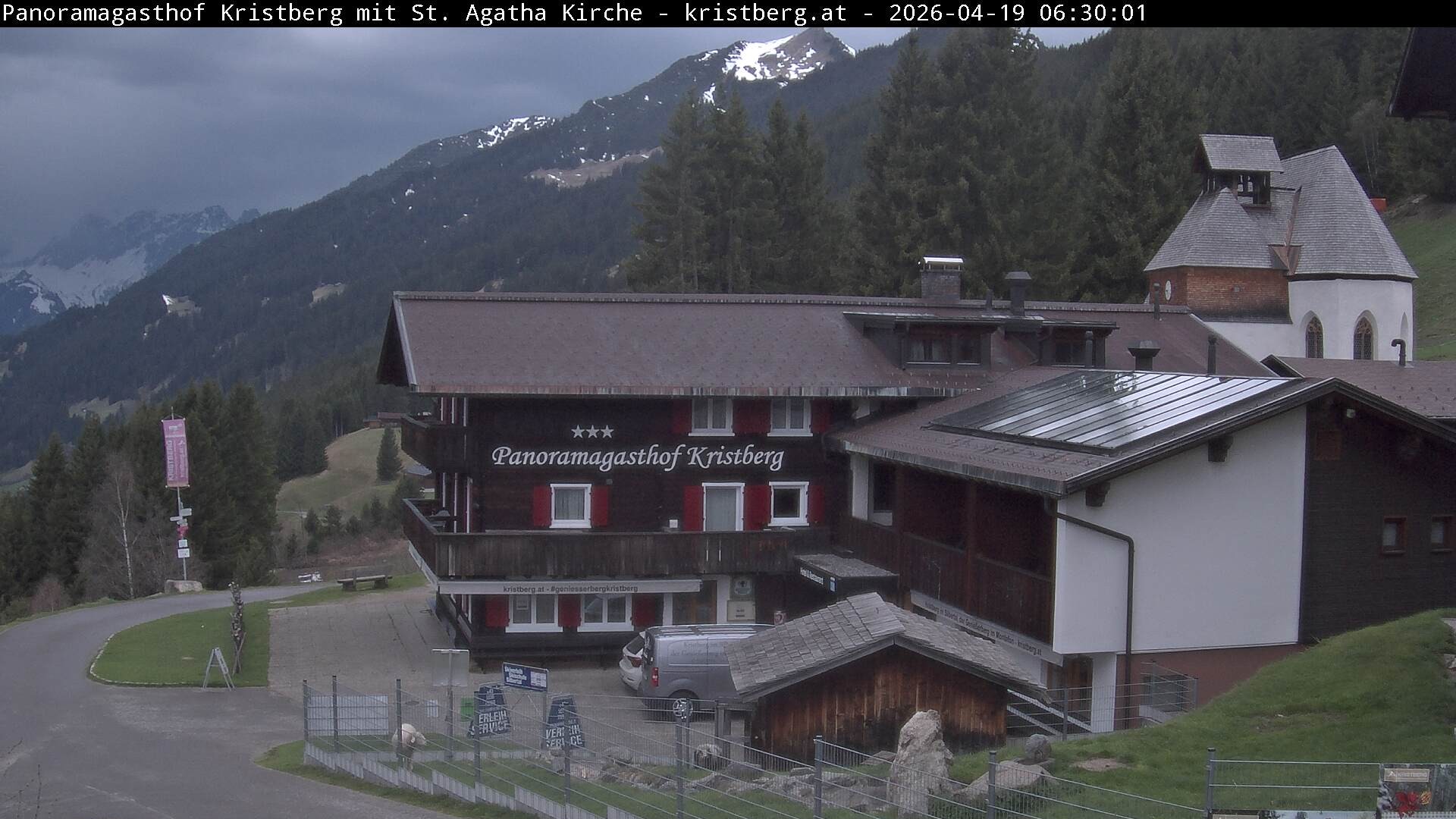 Archiv Foto Webcam Panoramagasthof Kristberg (Silbertal)