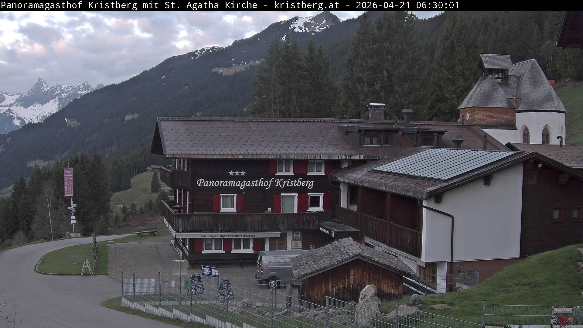 Archiv Foto Webcam Panoramagasthof Kristberg (Silbertal)