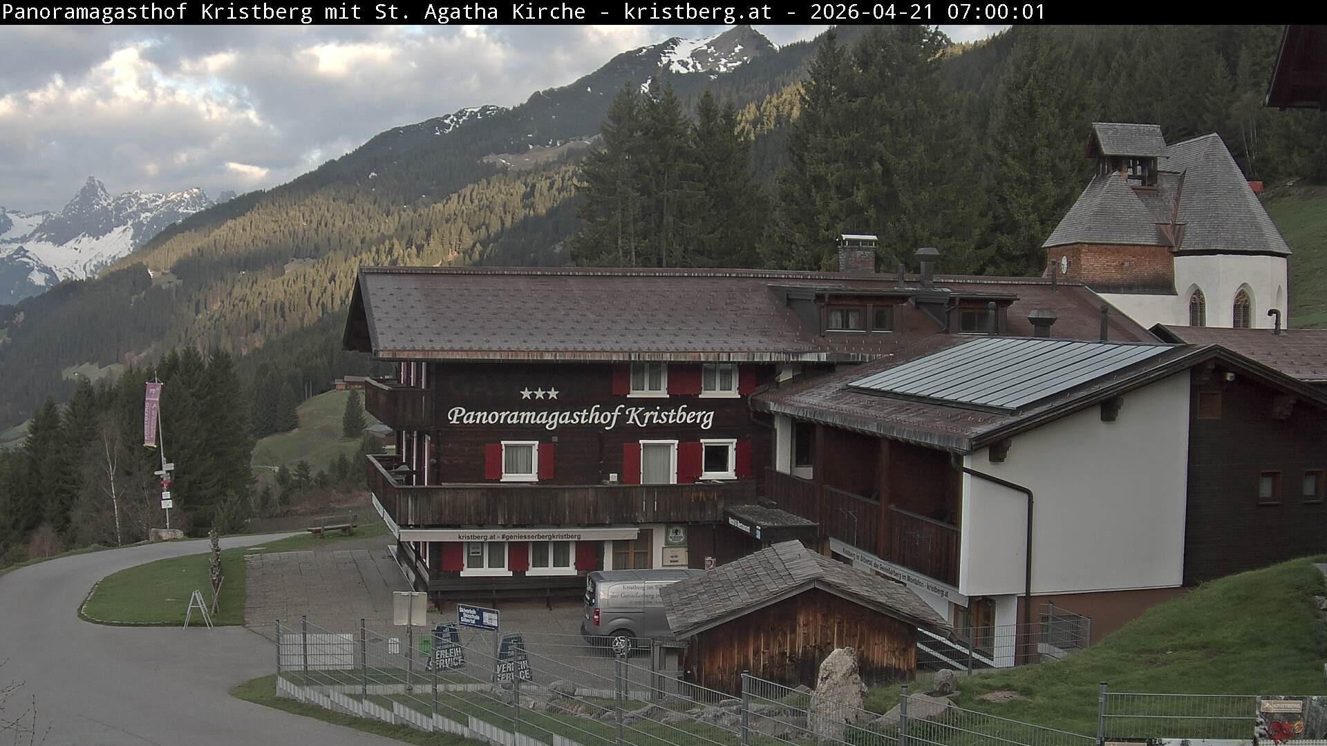 Archiv Foto Webcam Panoramagasthof Kristberg (Silbertal)