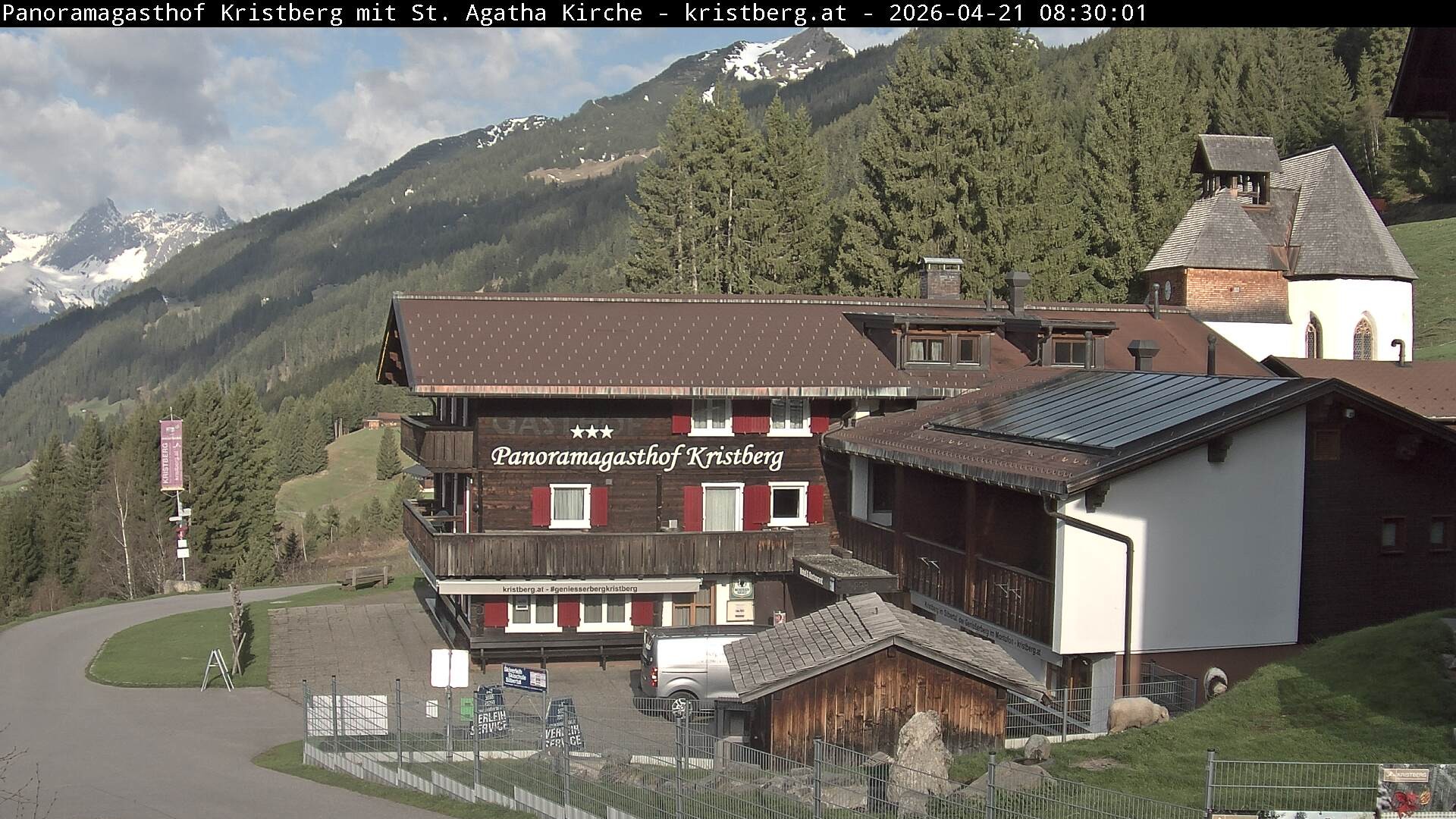 Archiv Foto Webcam Panoramagasthof Kristberg (Silbertal)