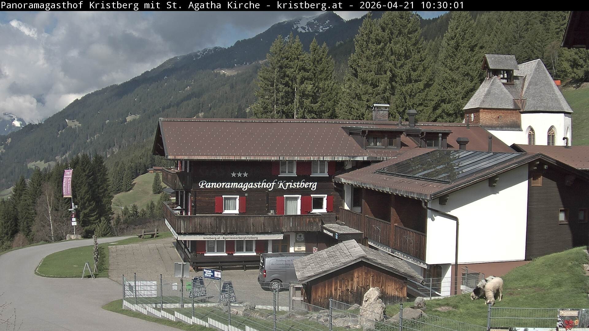 Archiv Foto Webcam Panoramagasthof Kristberg (Silbertal)