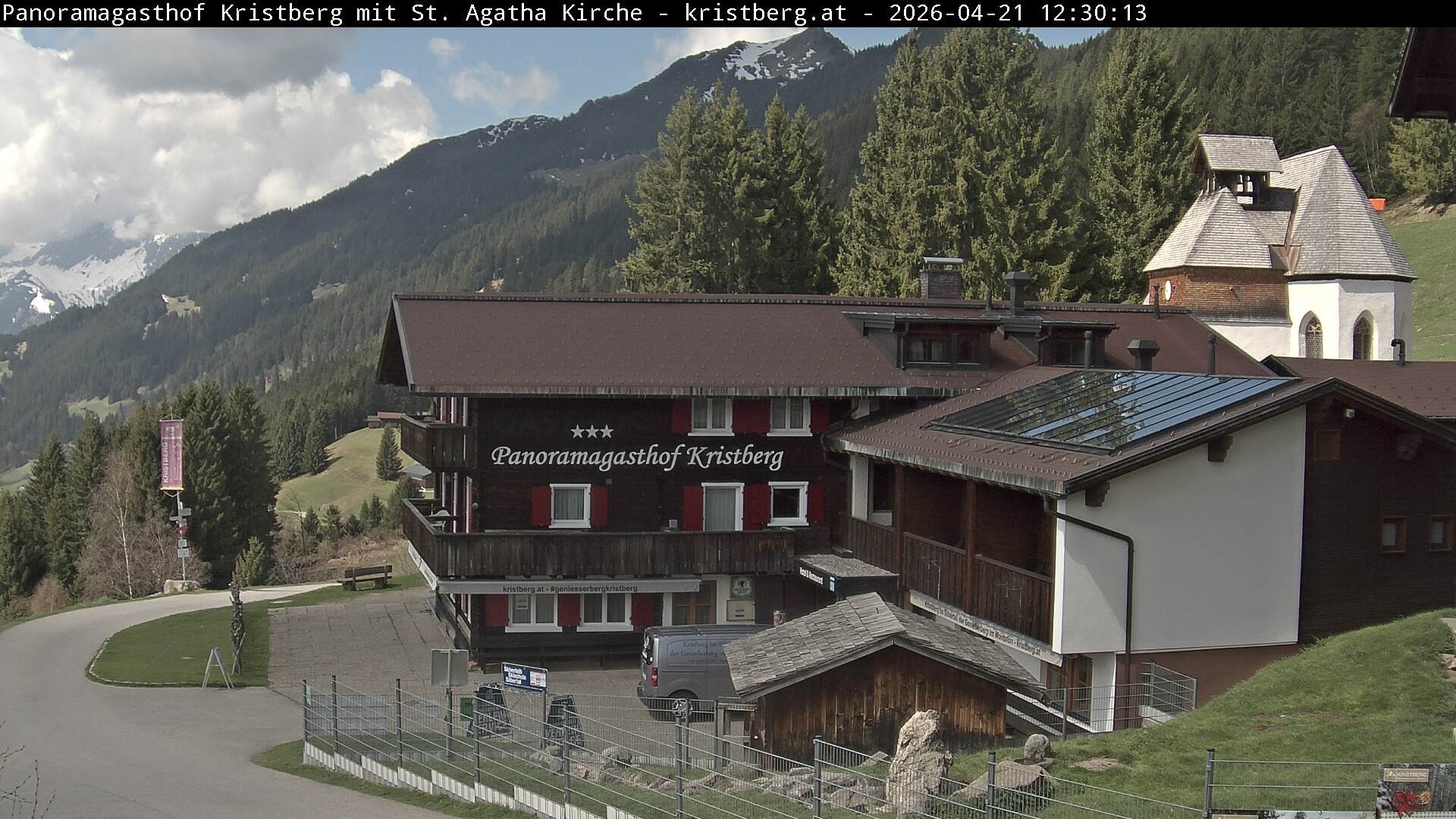 Archiv Foto Webcam Panoramagasthof Kristberg (Silbertal)