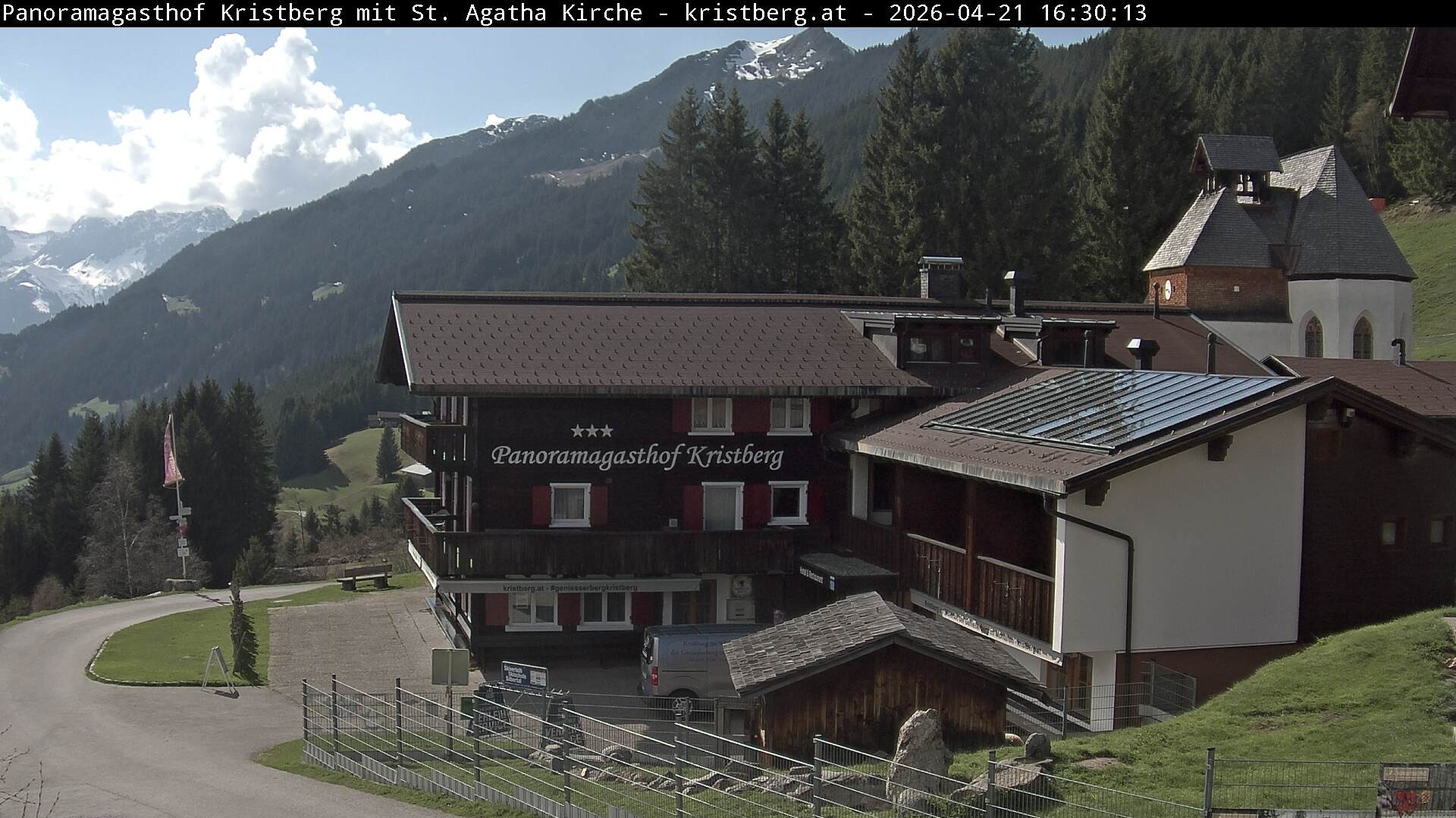 Archiv Foto Webcam Panoramagasthof Kristberg (Silbertal)