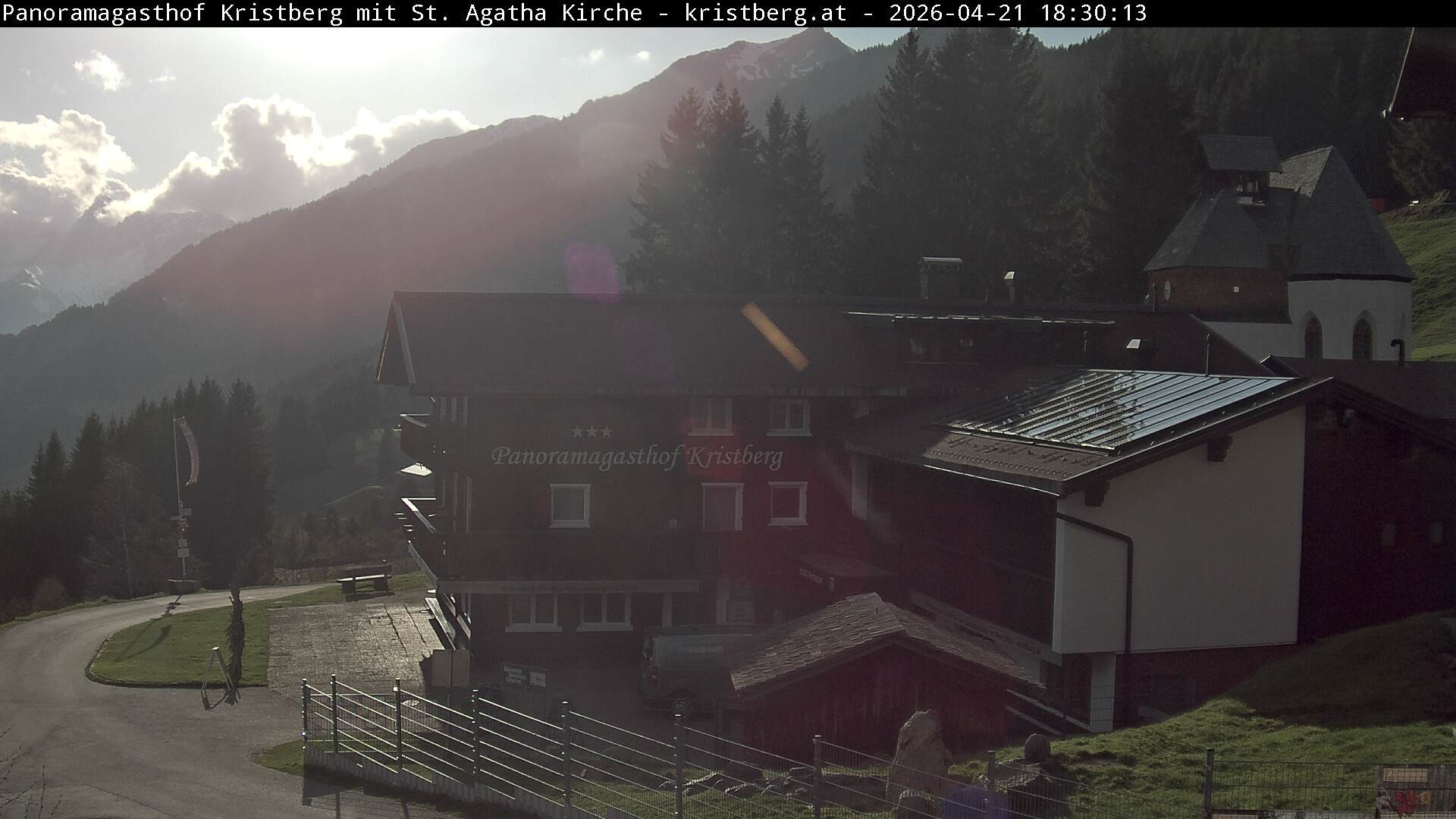 Archiv Foto Webcam Panoramagasthof Kristberg (Silbertal)