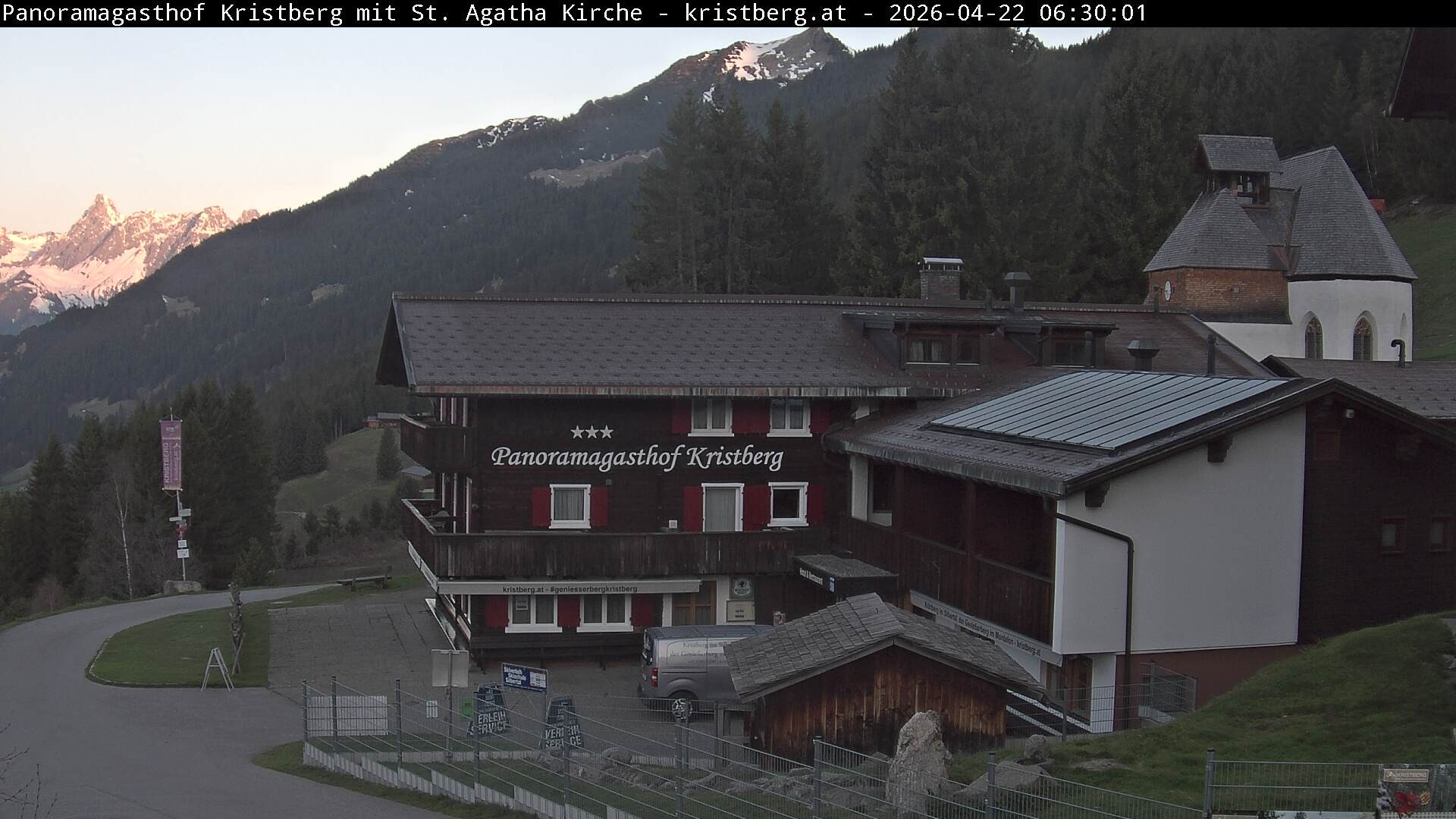 Archiv Foto Webcam Panoramagasthof Kristberg (Silbertal)