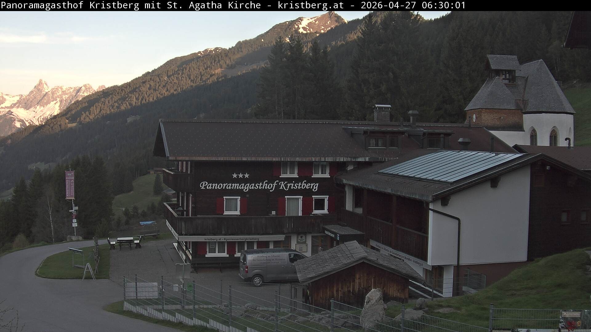 Archiv Foto Webcam Panoramagasthof Kristberg (Silbertal)