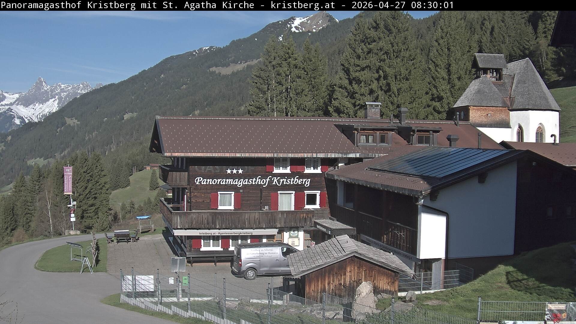 Archiv Foto Webcam Panoramagasthof Kristberg (Silbertal)