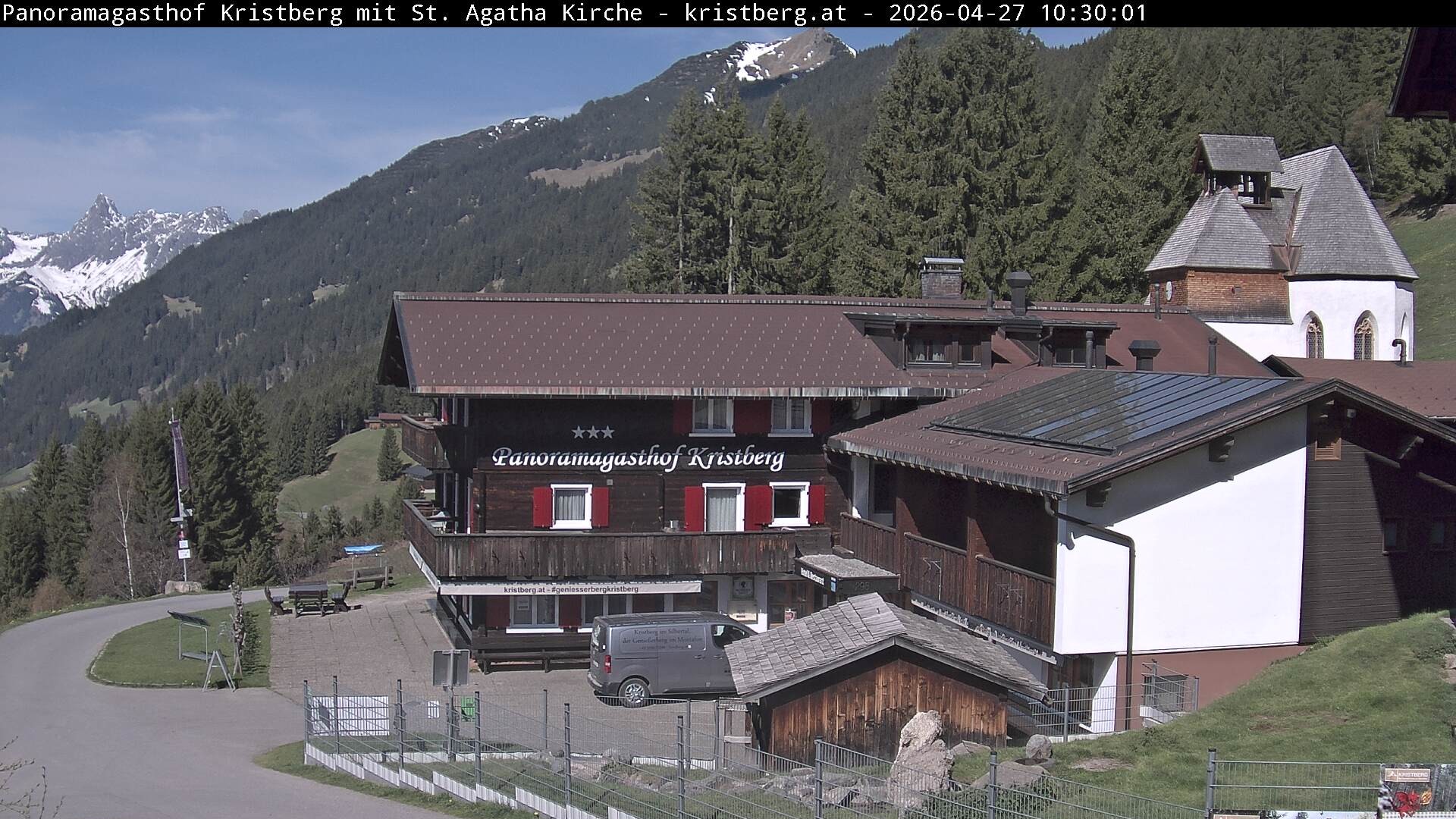 Archiv Foto Webcam Panoramagasthof Kristberg (Silbertal)