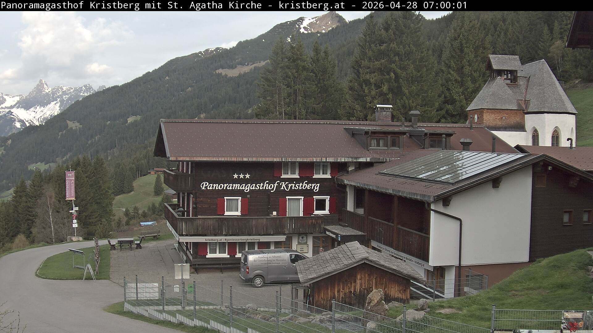 Archiv Foto Webcam Panoramagasthof Kristberg (Silbertal)