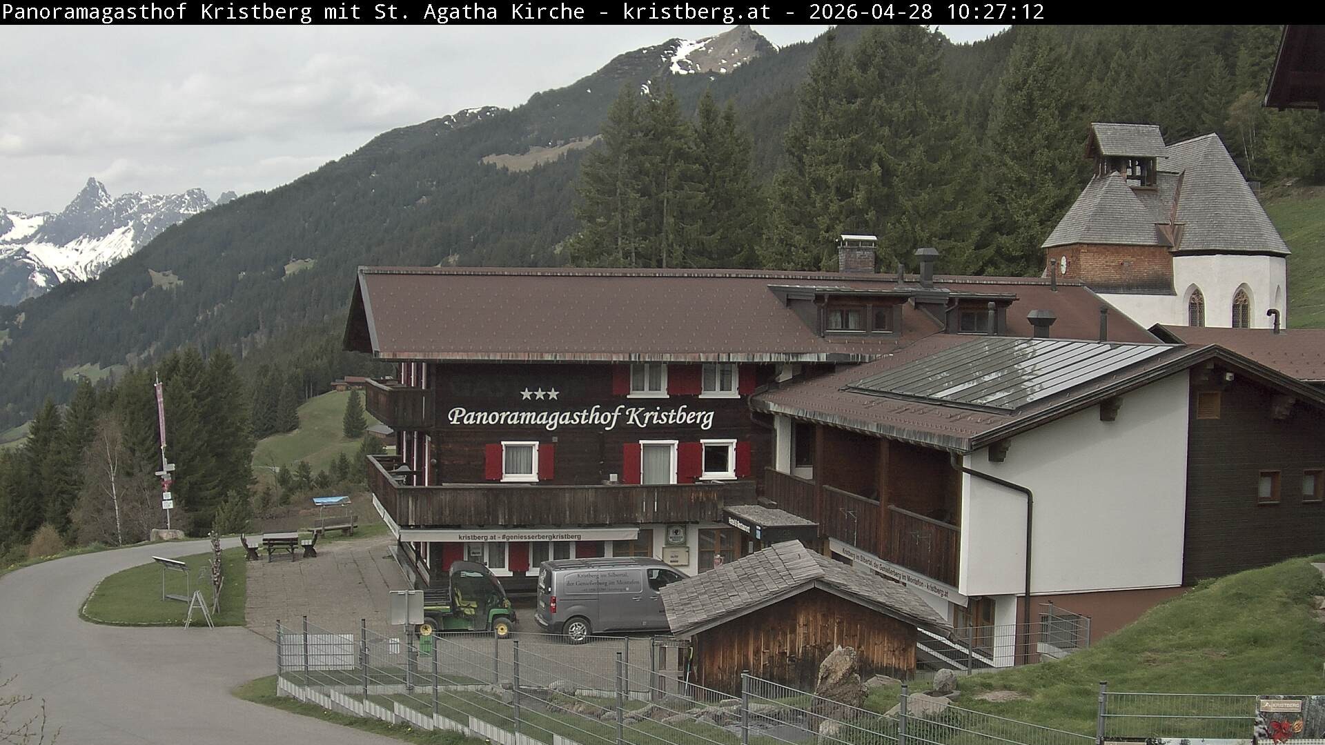 Archiv Foto Webcam Panoramagasthof Kristberg (Silbertal)