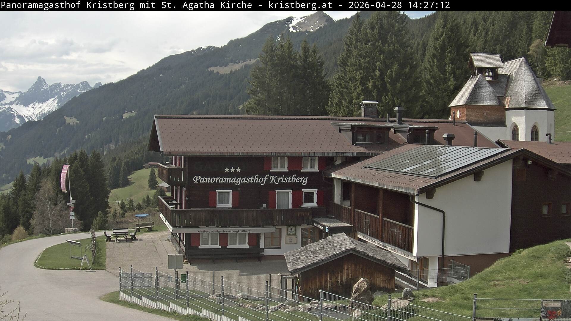 Archiv Foto Webcam Panoramagasthof Kristberg (Silbertal)