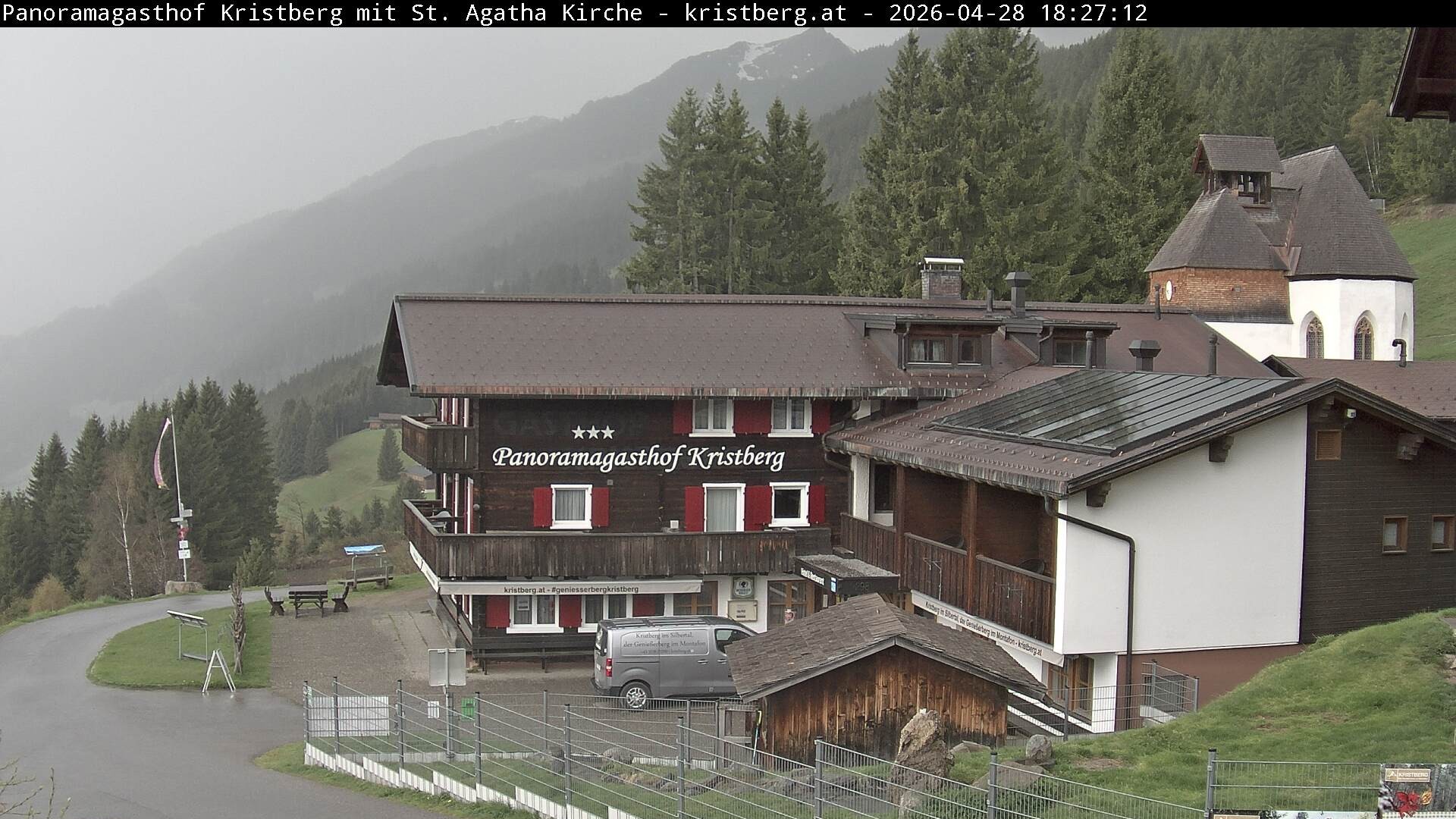 Archiv Foto Webcam Panoramagasthof Kristberg (Silbertal)