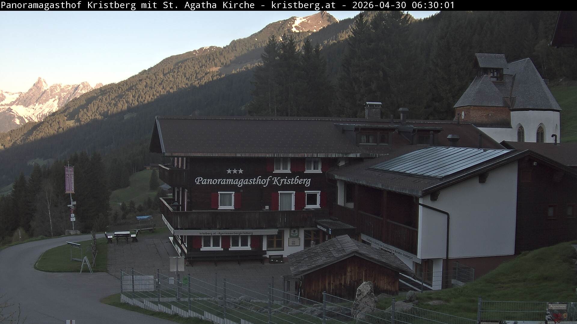 Archiv Foto Webcam Panoramagasthof Kristberg (Silbertal)