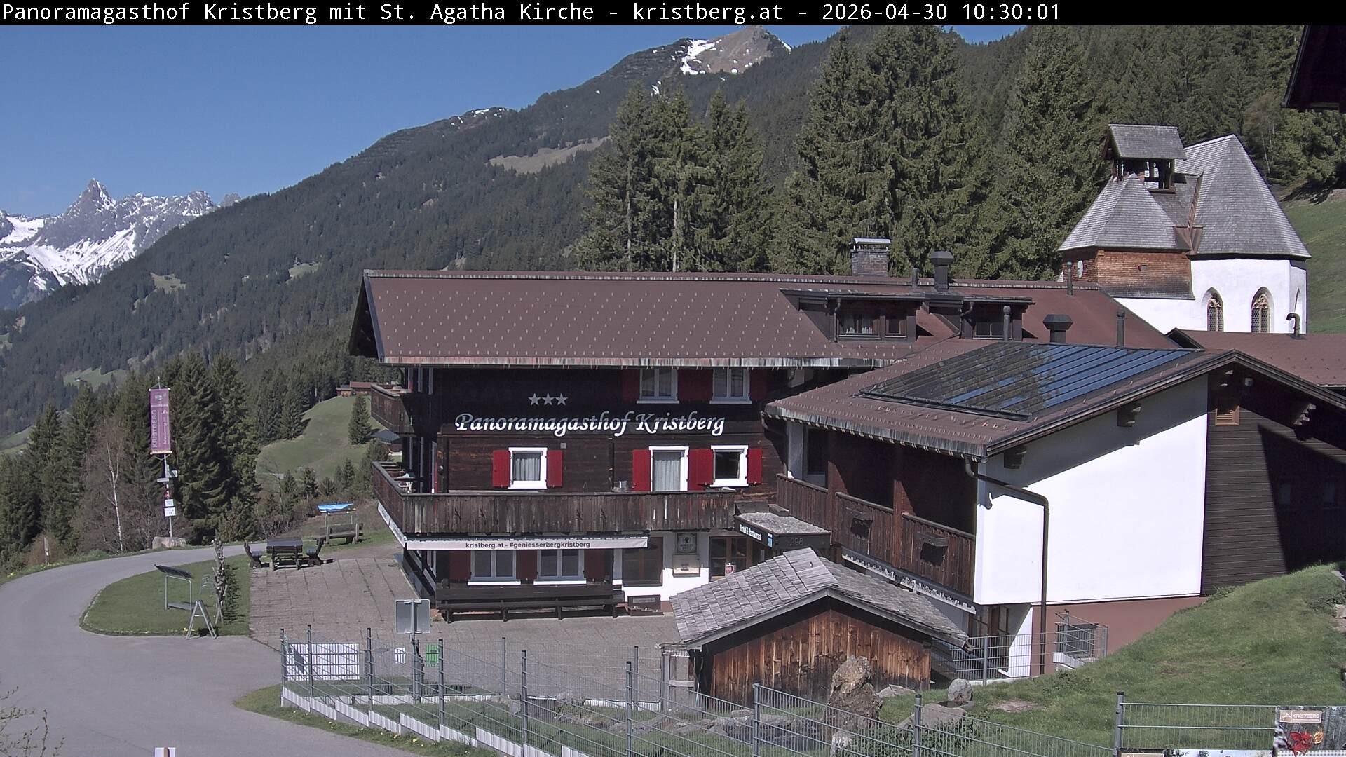 Archiv Foto Webcam Panoramagasthof Kristberg (Silbertal)