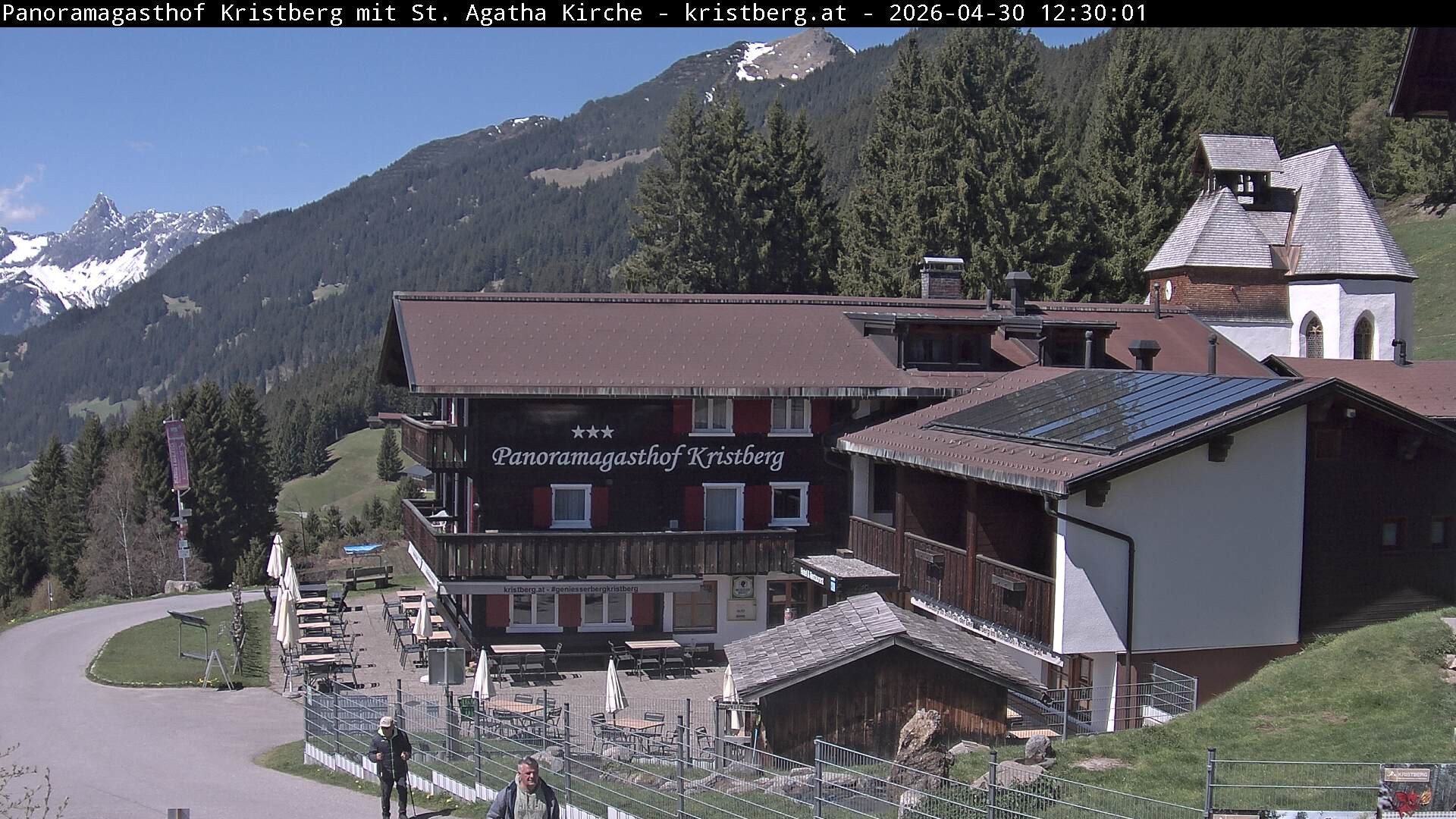 Archiv Foto Webcam Panoramagasthof Kristberg (Silbertal)