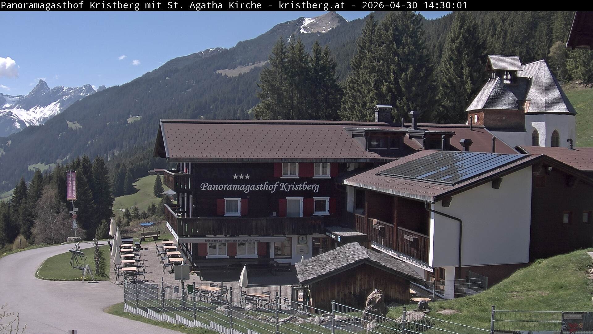 Archiv Foto Webcam Panoramagasthof Kristberg (Silbertal)