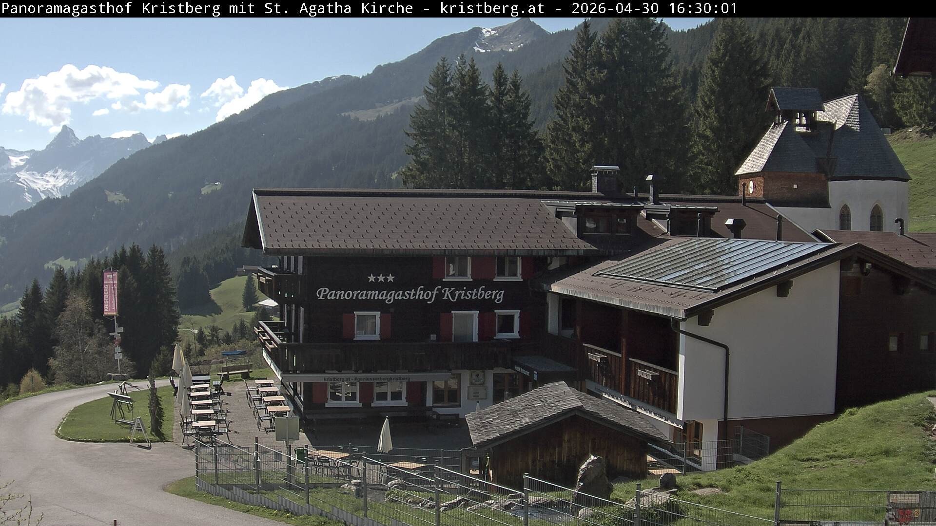 Archiv Foto Webcam Panoramagasthof Kristberg (Silbertal)