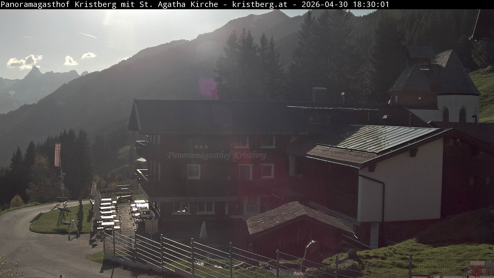 Archiv Foto Webcam Panoramagasthof Kristberg (Silbertal)