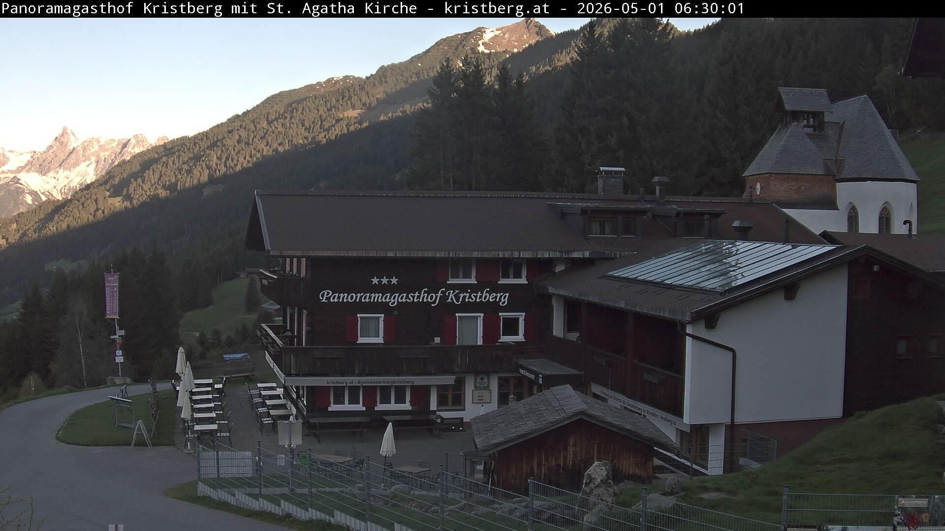 Archiv Foto Webcam Panoramagasthof Kristberg (Silbertal)