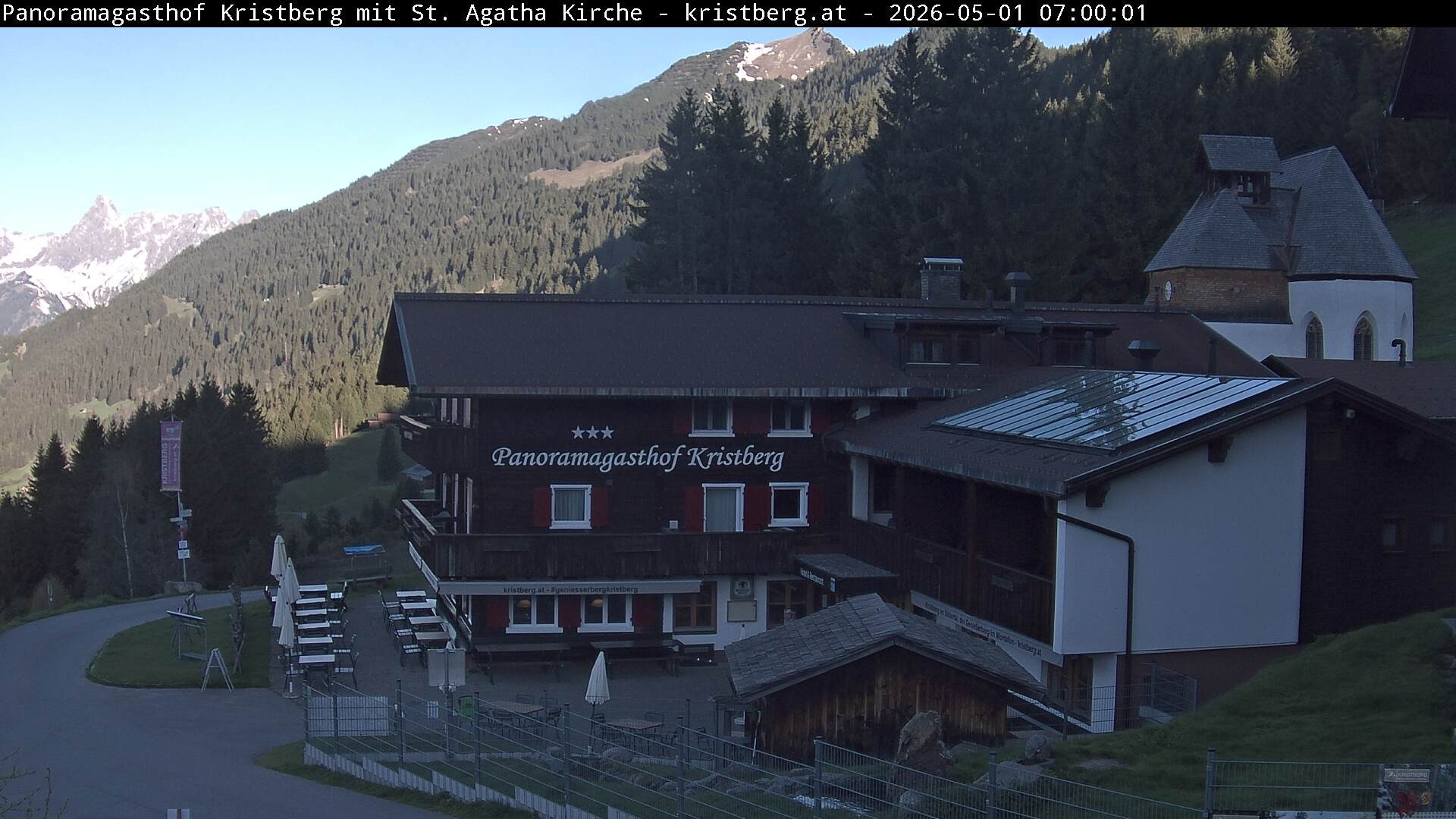 Archiv Foto Webcam Panoramagasthof Kristberg (Silbertal)