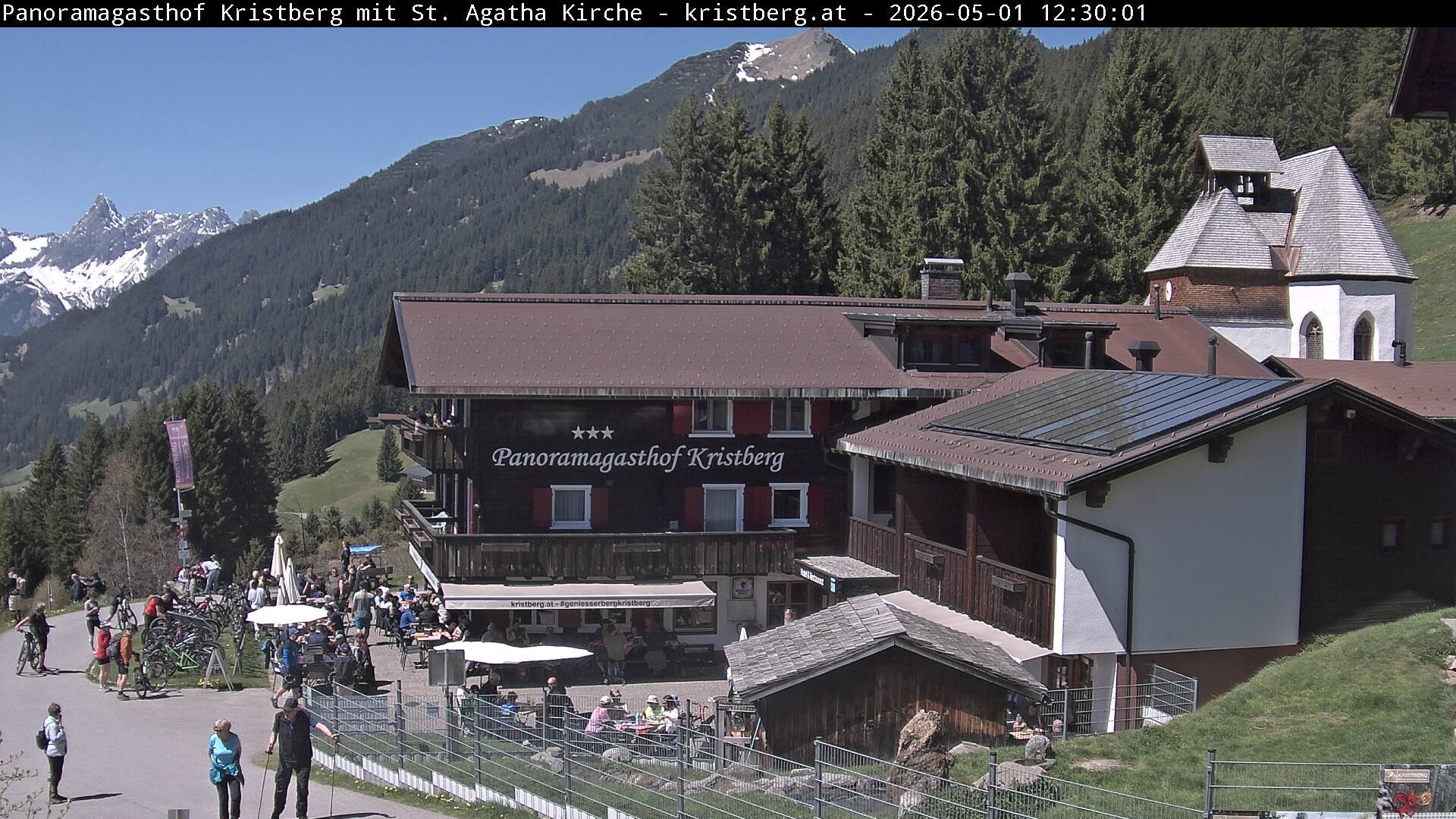 Archiv Foto Webcam Panoramagasthof Kristberg (Silbertal)