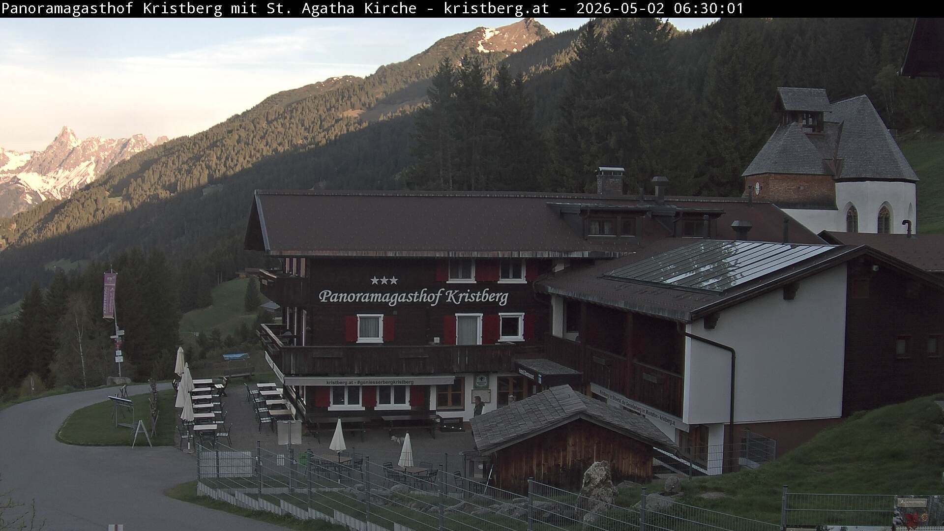 Archiv Foto Webcam Panoramagasthof Kristberg (Silbertal)