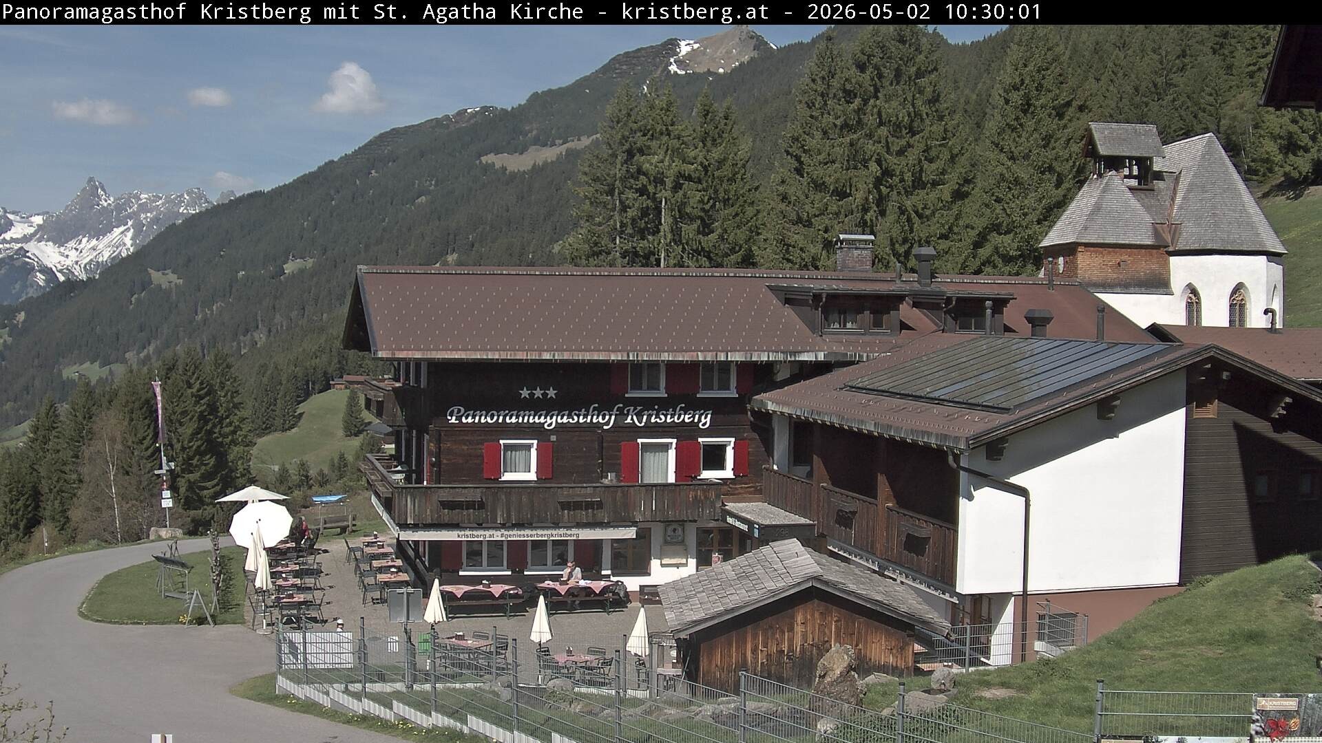 Archiv Foto Webcam Panoramagasthof Kristberg (Silbertal)