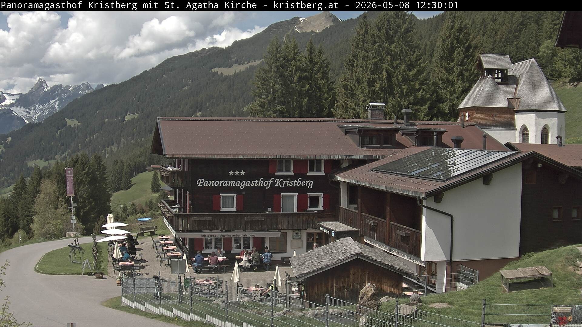 Archiv Foto Webcam Panoramagasthof Kristberg (Silbertal)