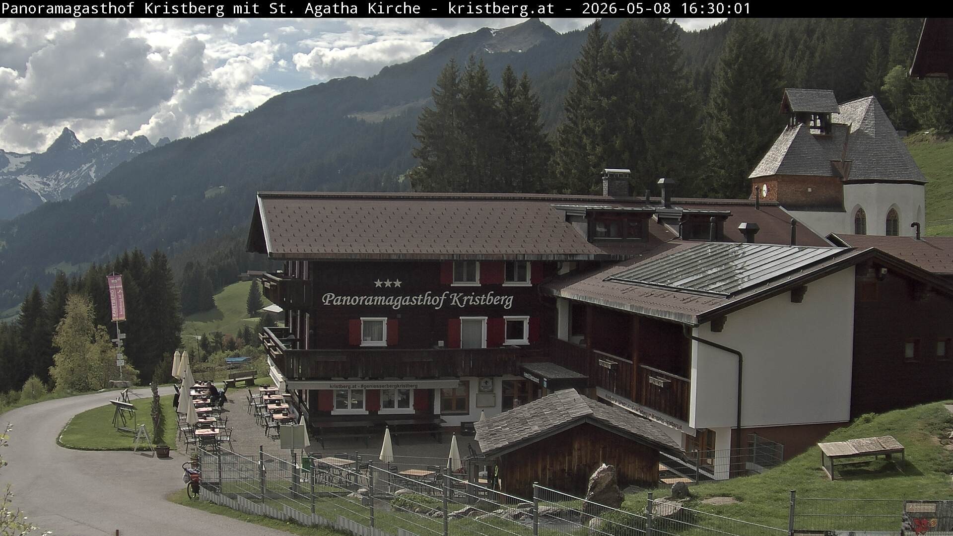 Archiv Foto Webcam Panoramagasthof Kristberg (Silbertal)