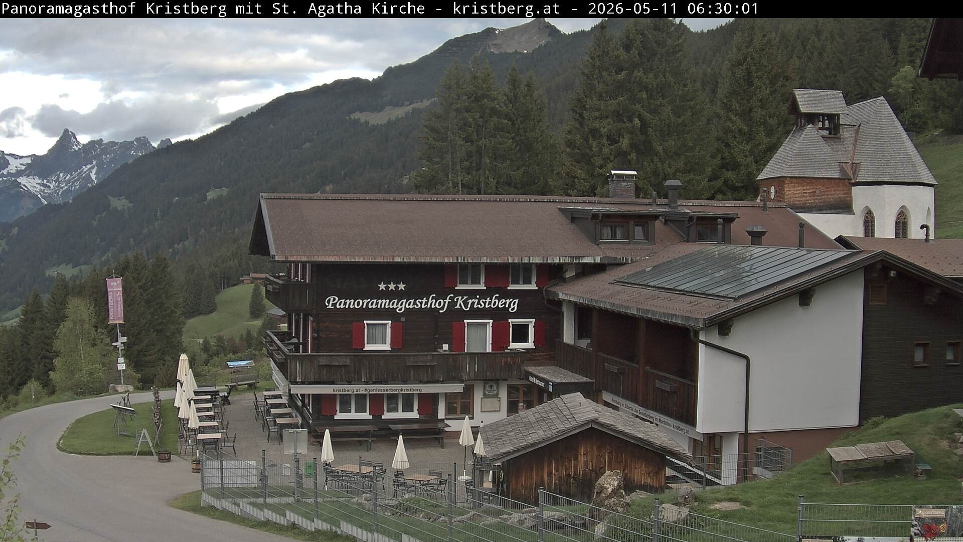 Archiv Foto Webcam Panoramagasthof Kristberg (Silbertal)