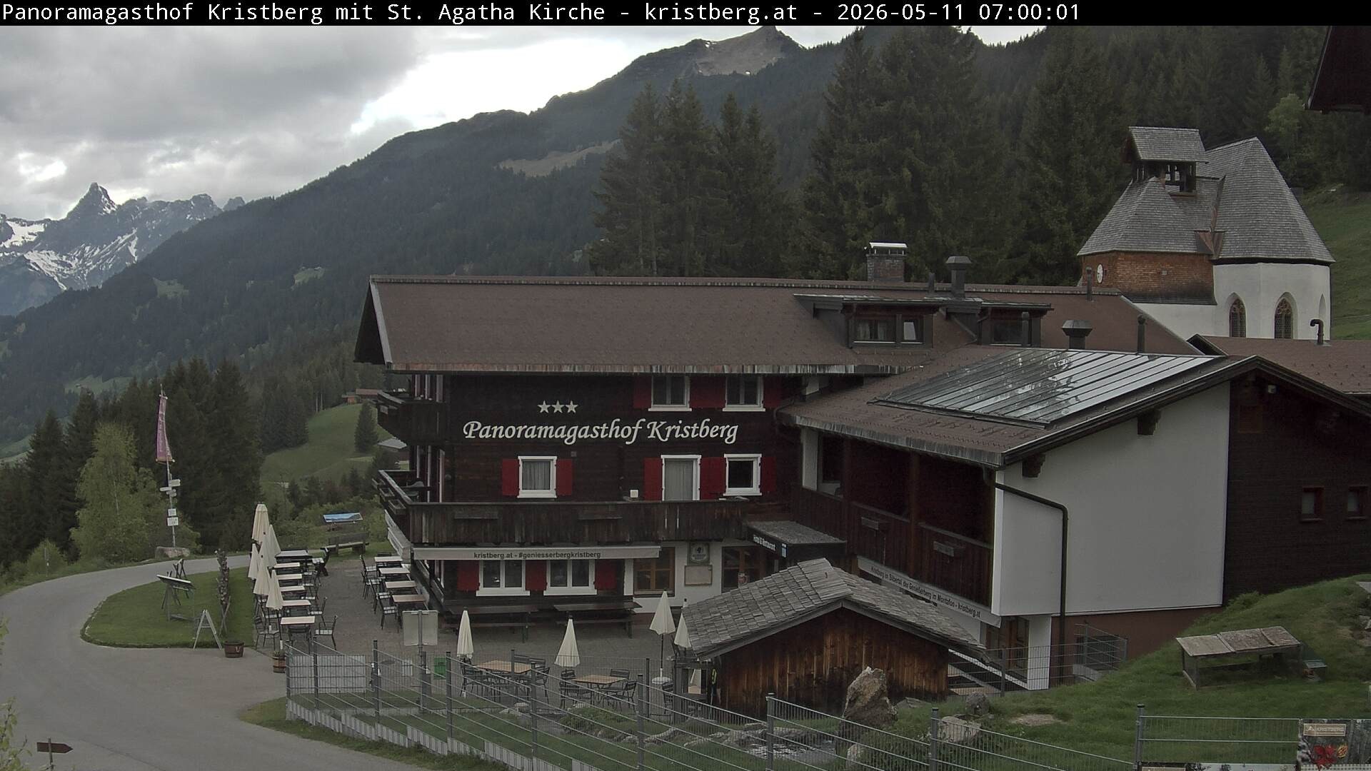 Archiv Foto Webcam Panoramagasthof Kristberg (Silbertal)