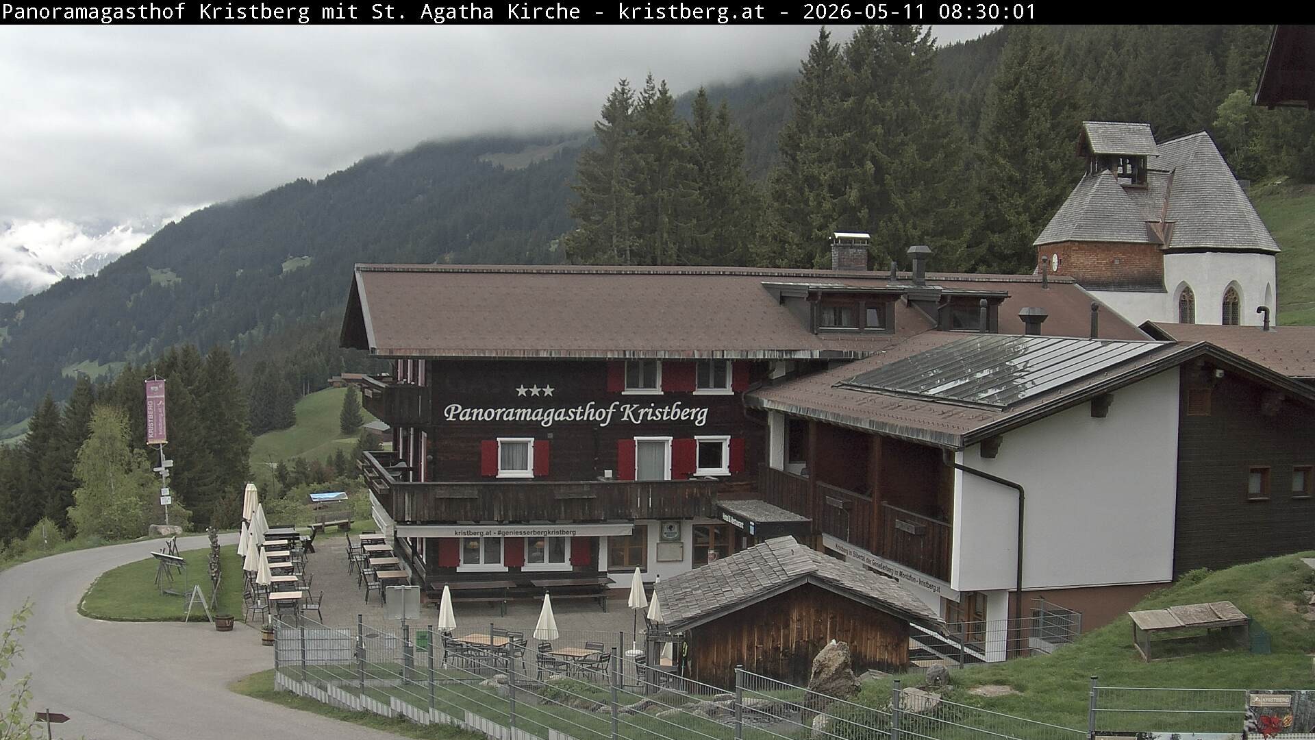 Archiv Foto Webcam Panoramagasthof Kristberg (Silbertal)
