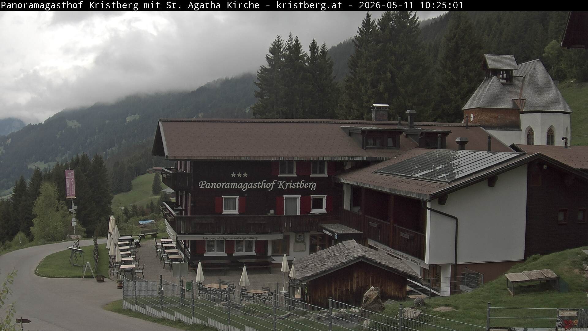 Archiv Foto Webcam Panoramagasthof Kristberg (Silbertal)