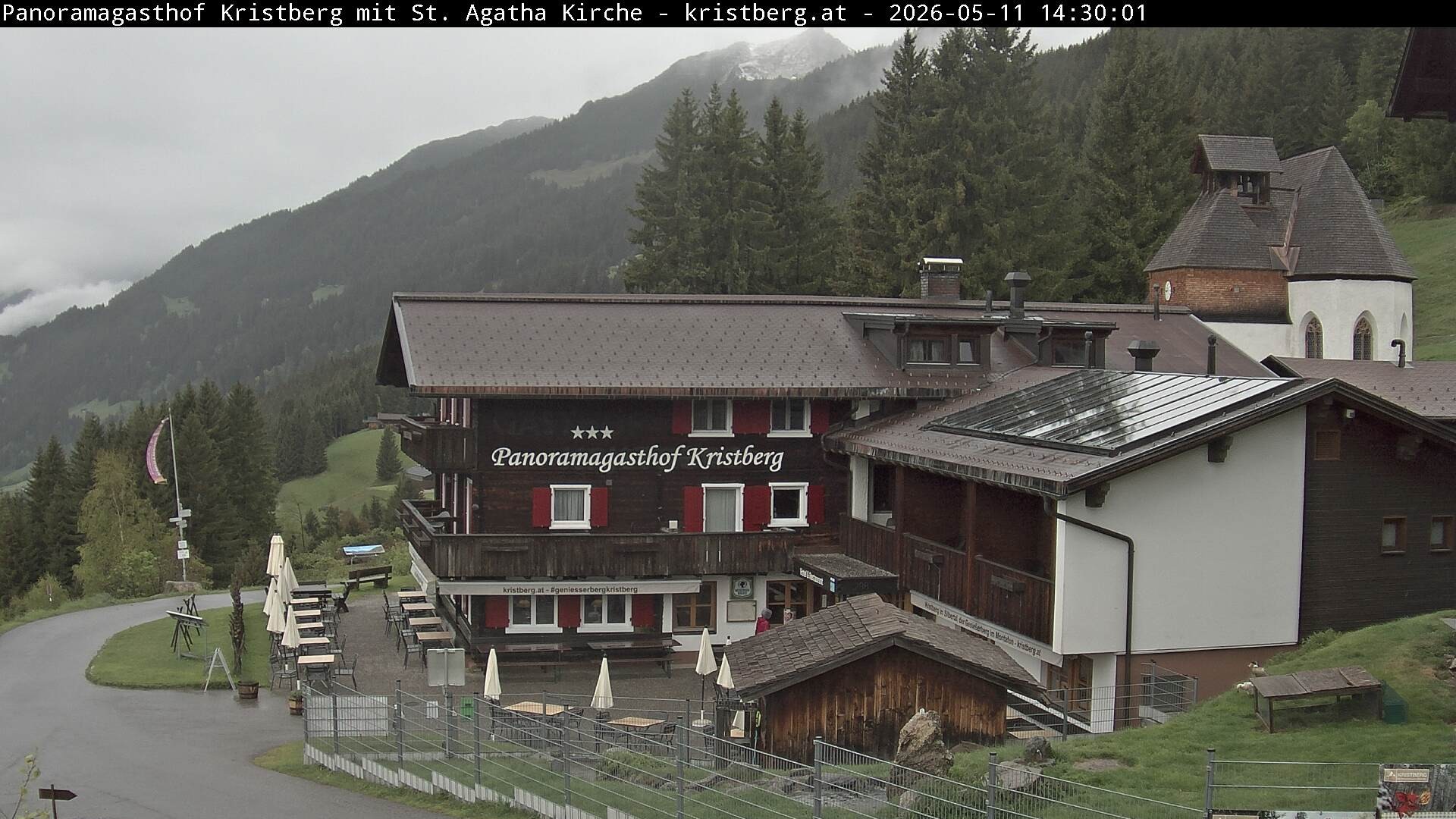Archiv Foto Webcam Panoramagasthof Kristberg (Silbertal)